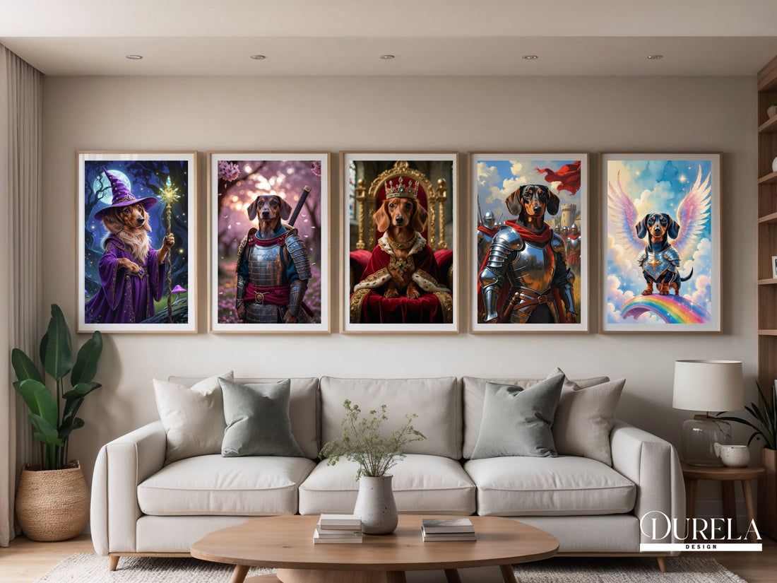 Why Dachshunds Make the Perfect Subject for Fantasy Wall Art