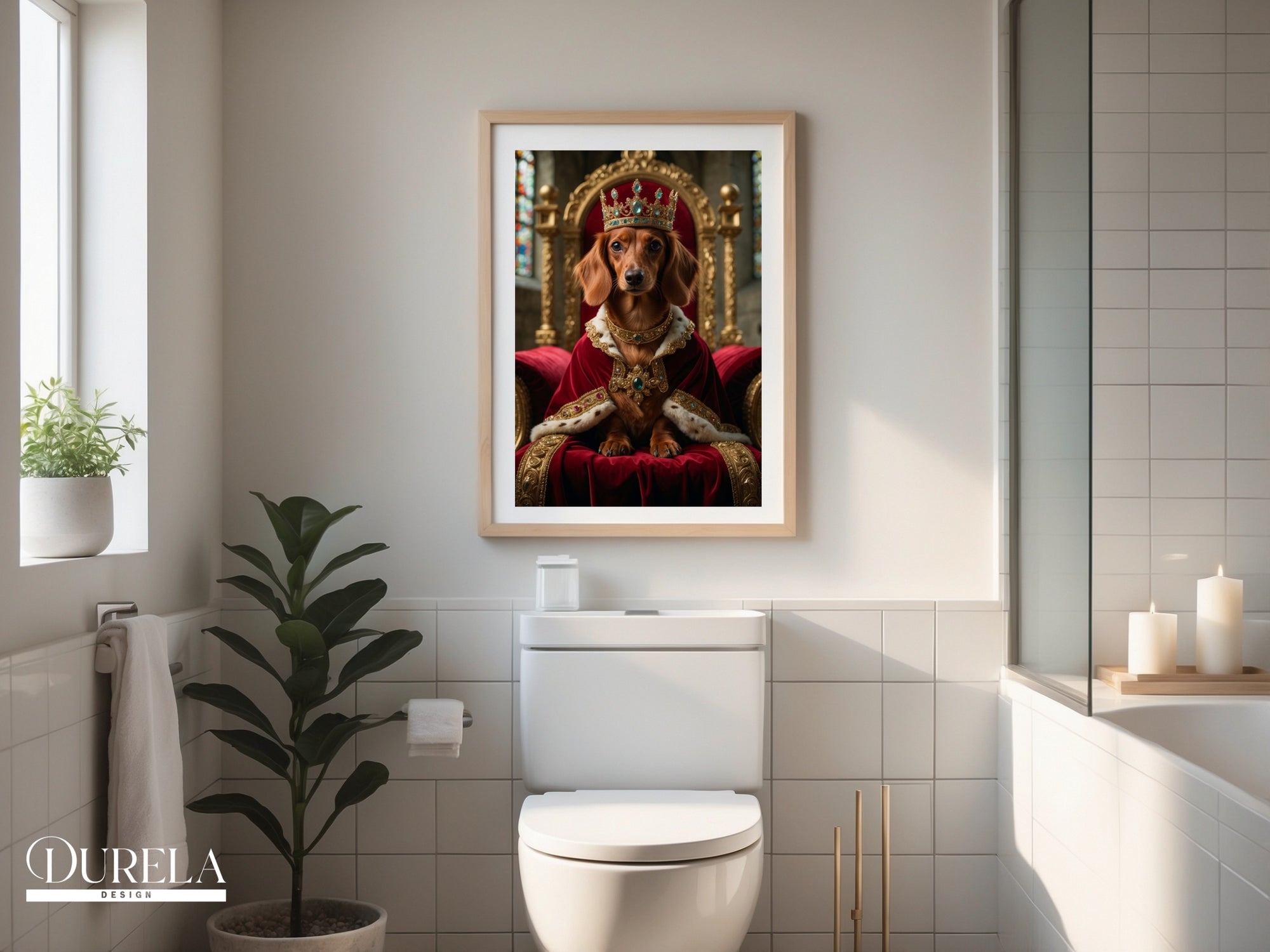 Dachshund King Fantasy Wall Art
