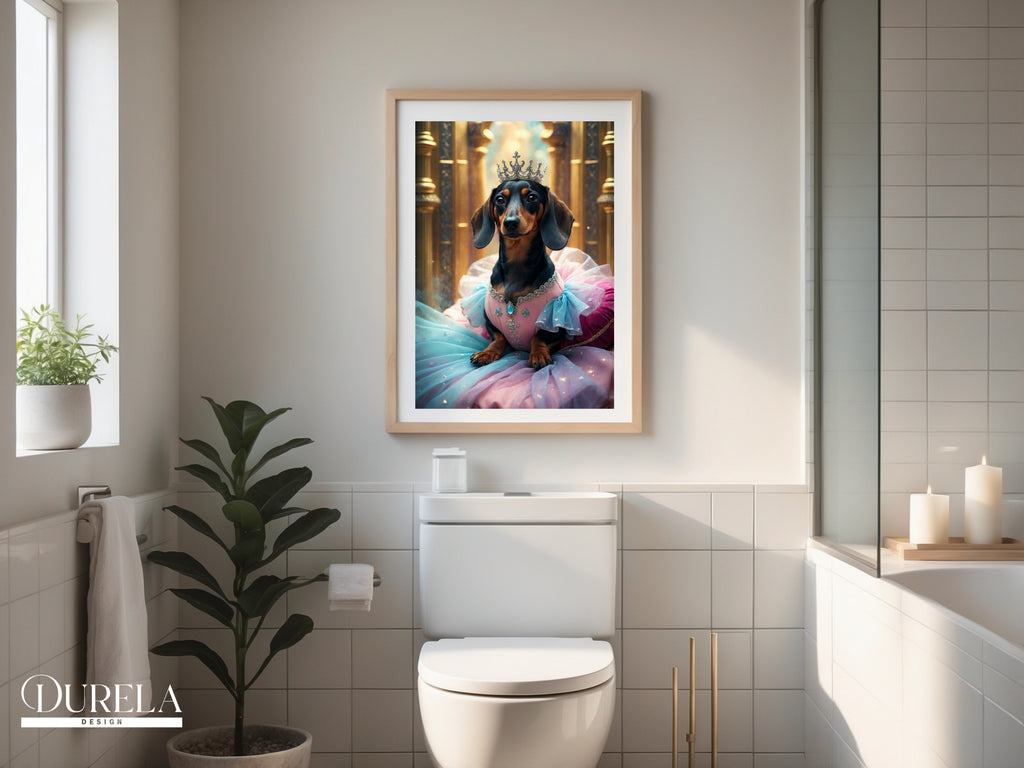 Dachshund Princess Fantasy Wall Art