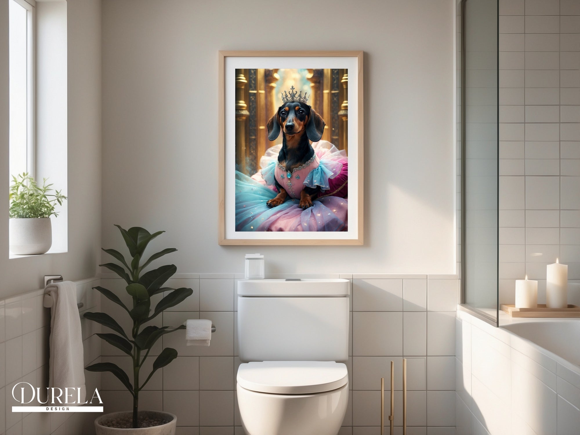 Dachshund Princess Fantasy Wall Art