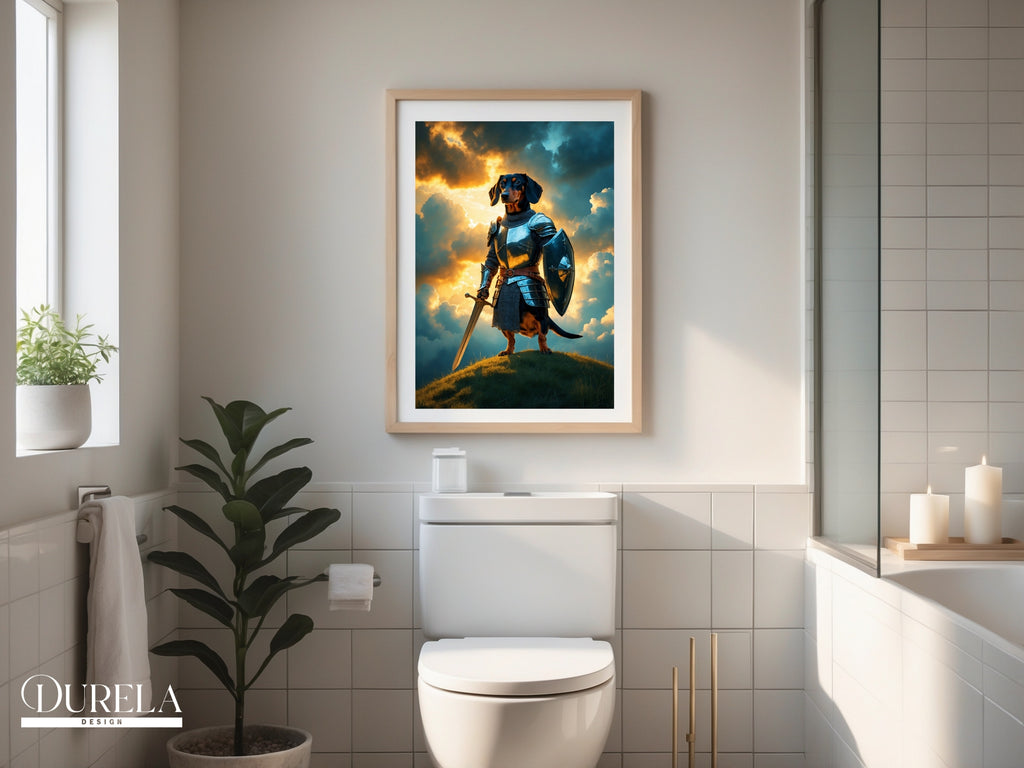 Dachshund Warrior Fantasy Wall Art (digital file)