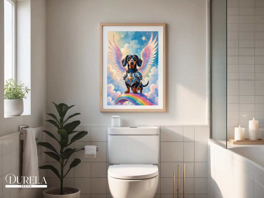 Dachshund Angel Fantasy Wall Art