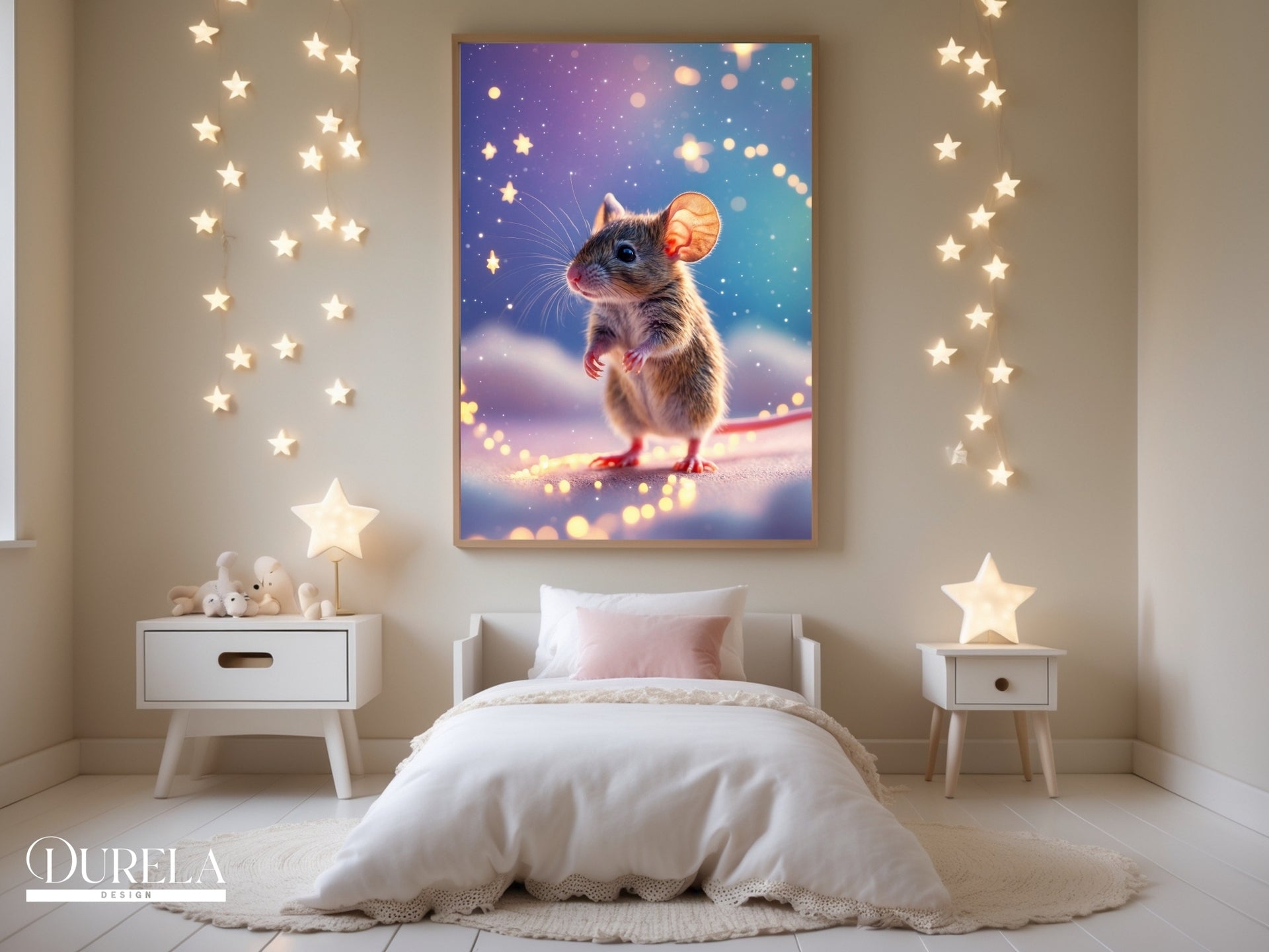 Star Trail Baby Mouse Wall Art