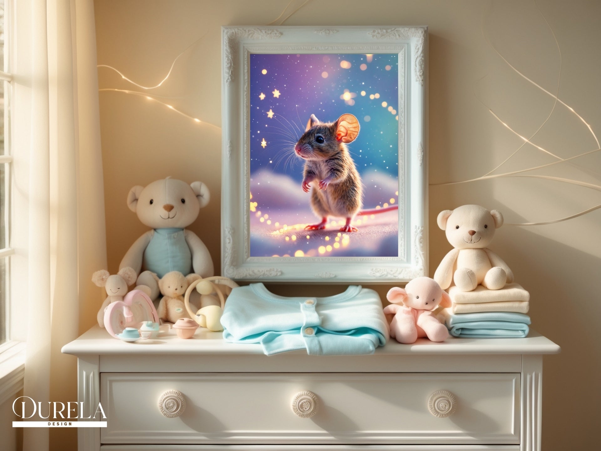 Star Trail Baby Mouse Wall Art