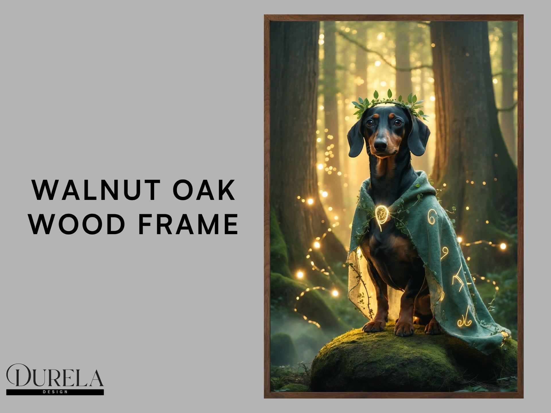 Dachshund Forest Guardian Fantasy Wall Art