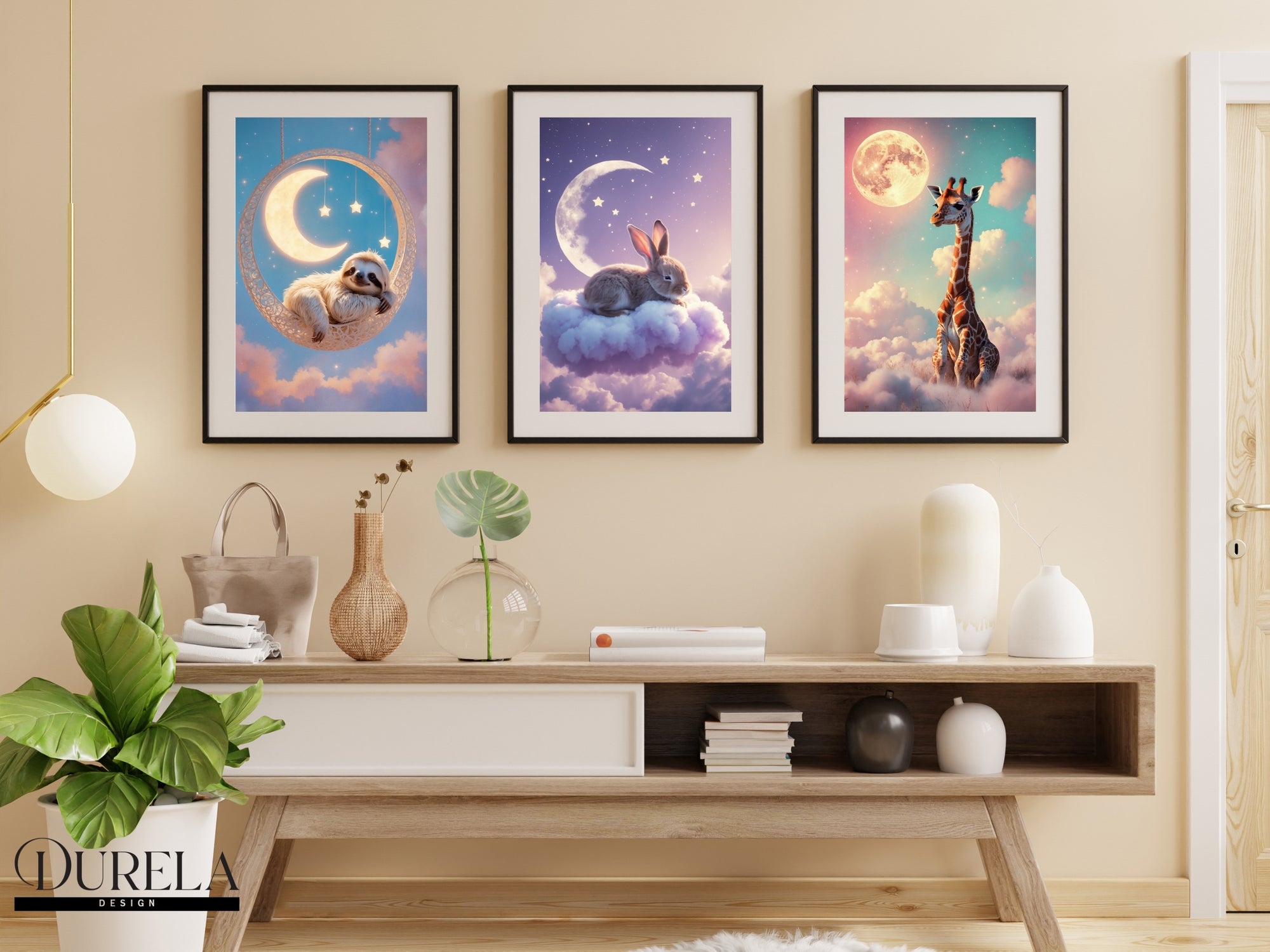 Sleepy Bunny Wall Art (digital file)