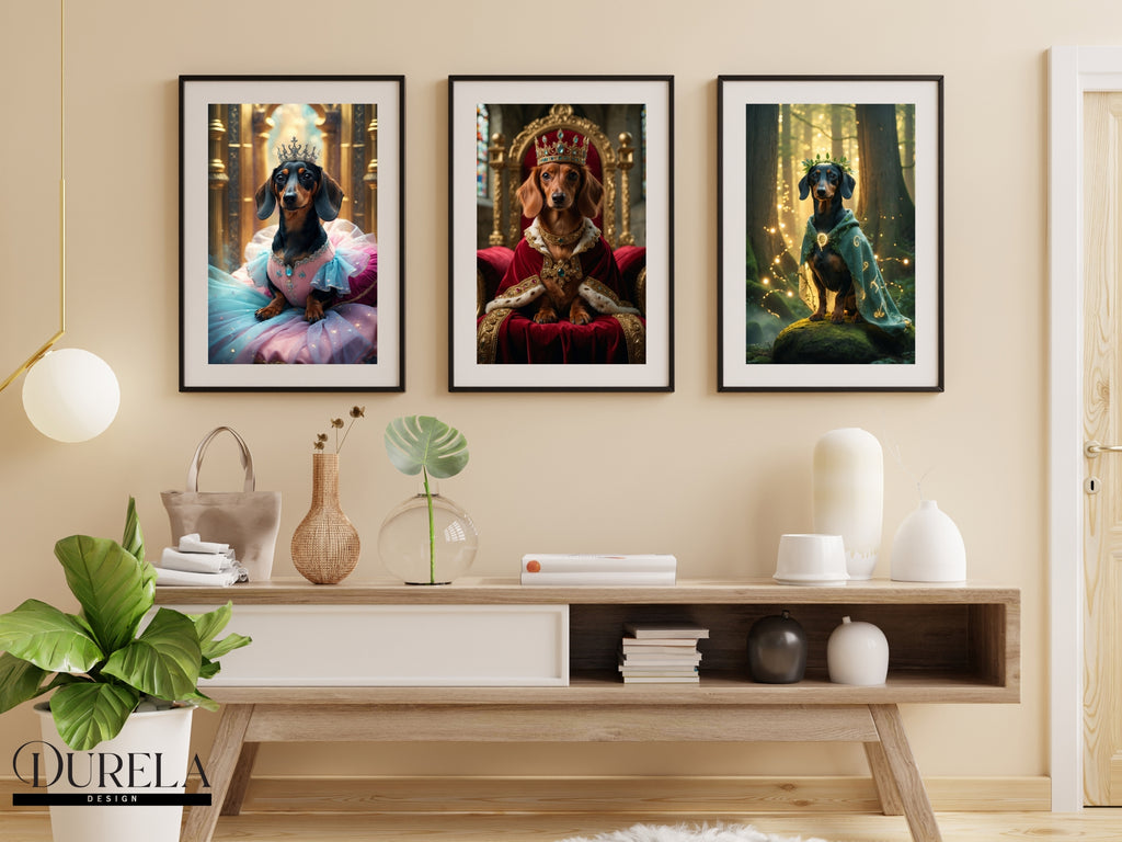 Dachshund Forest Guardian Fantasy Wall Art