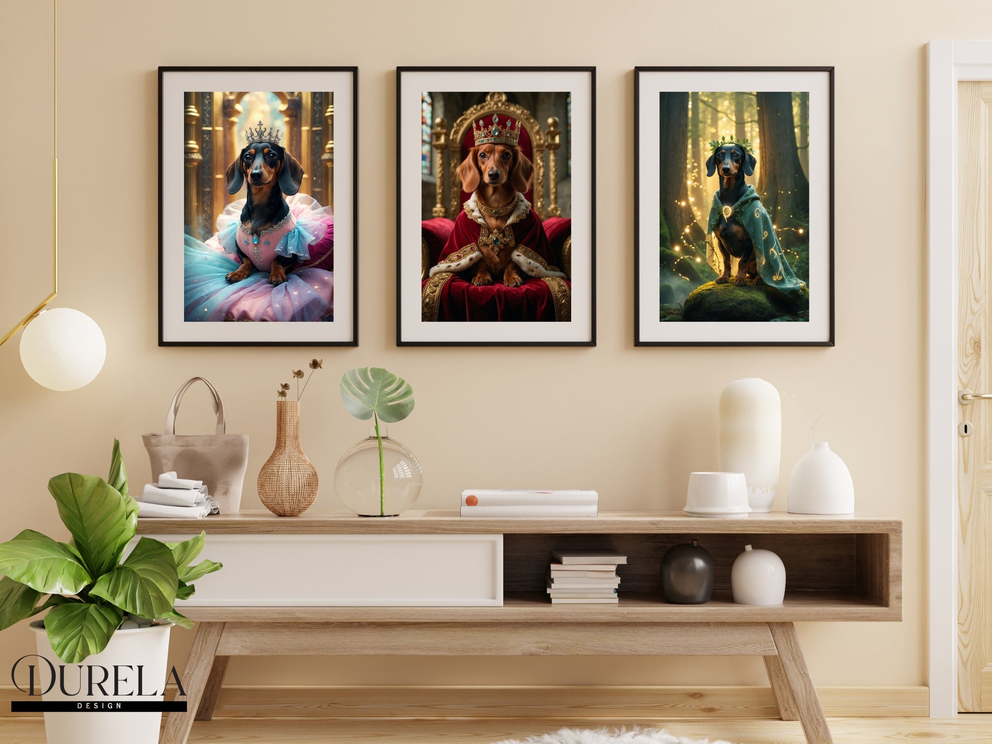 Dachshund Forest Guardian Fantasy Wall Art