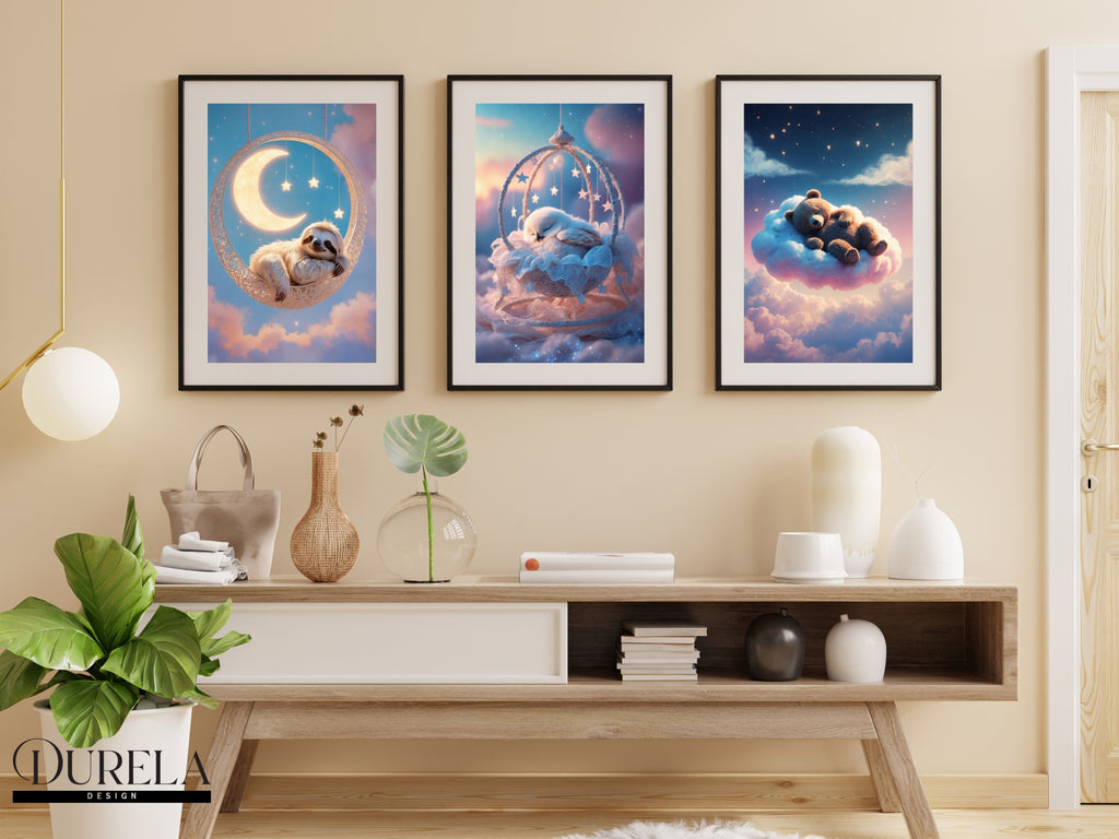 Sleeping Baby Owl Wall Art (digital file)