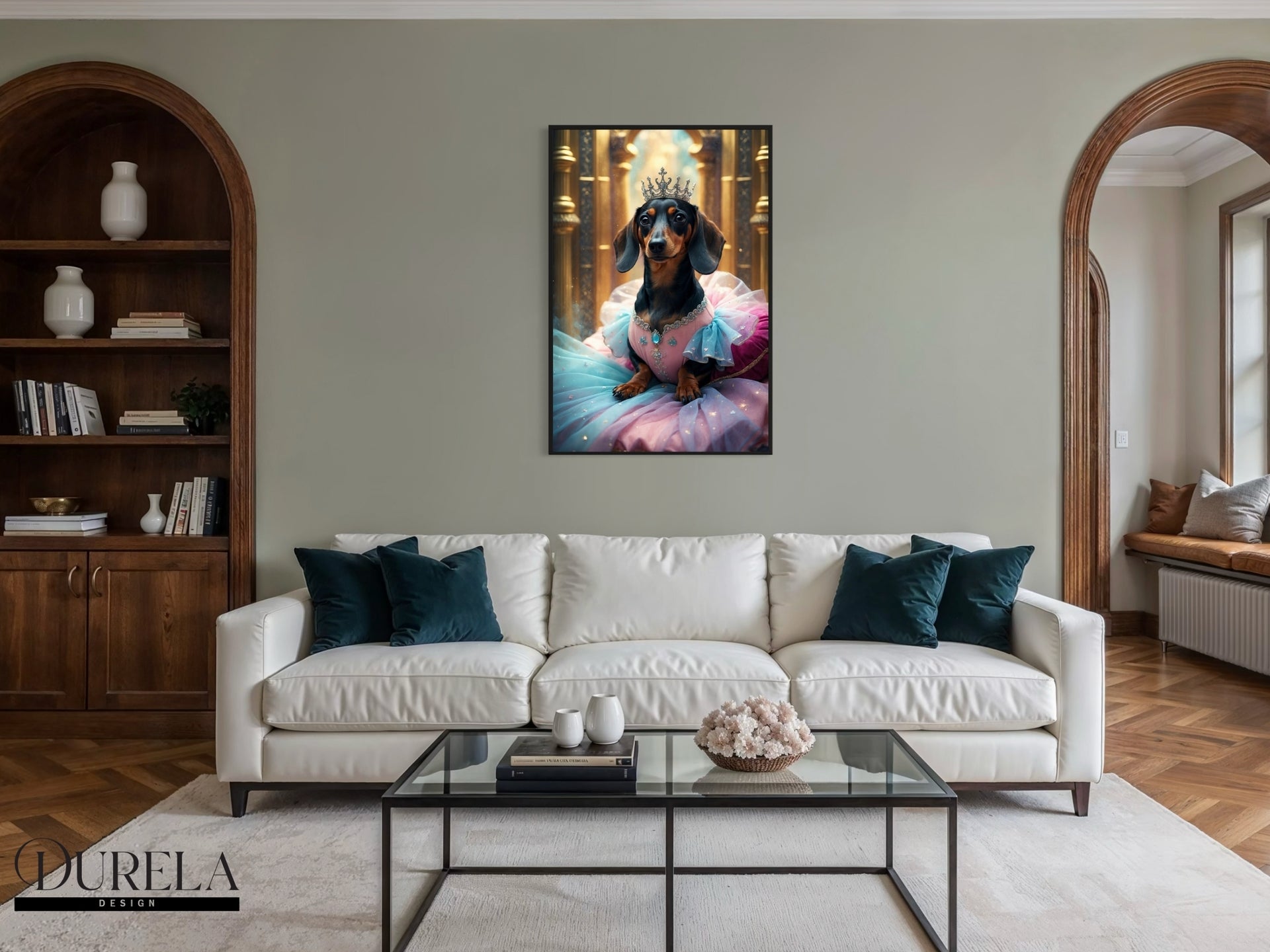 Dachshund Princess Fantasy Wall Art