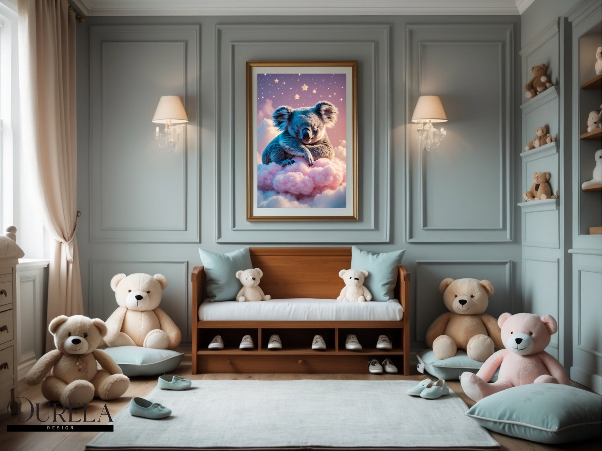 Sleeping Koala Nursery Wall Art