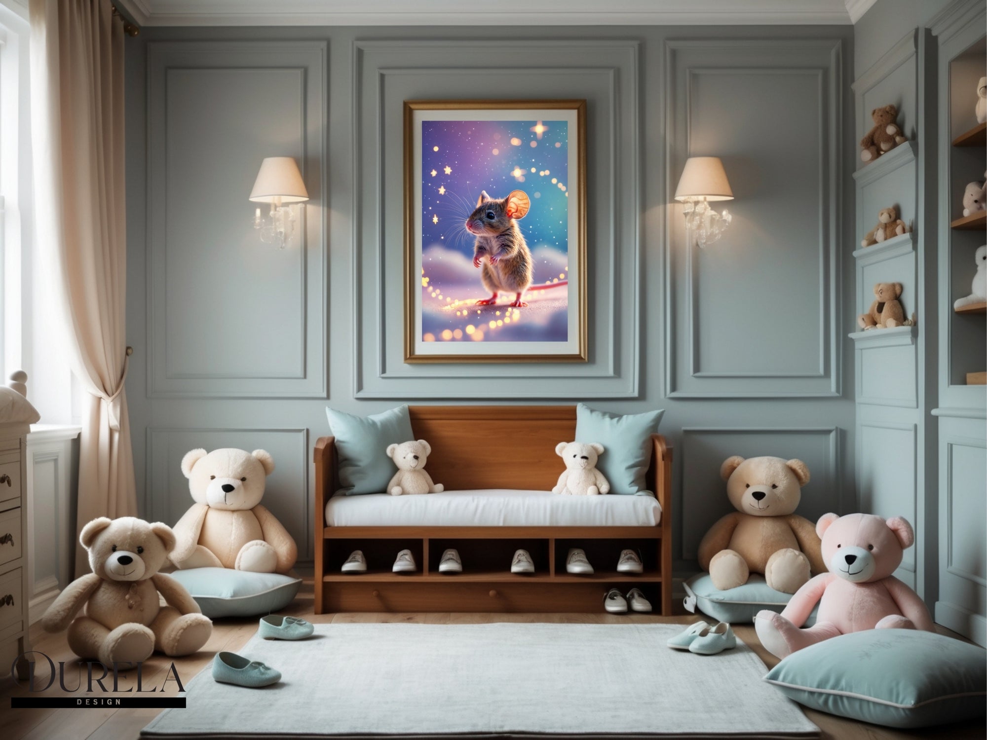 Star Trail Baby Mouse Wall Art (digital file)