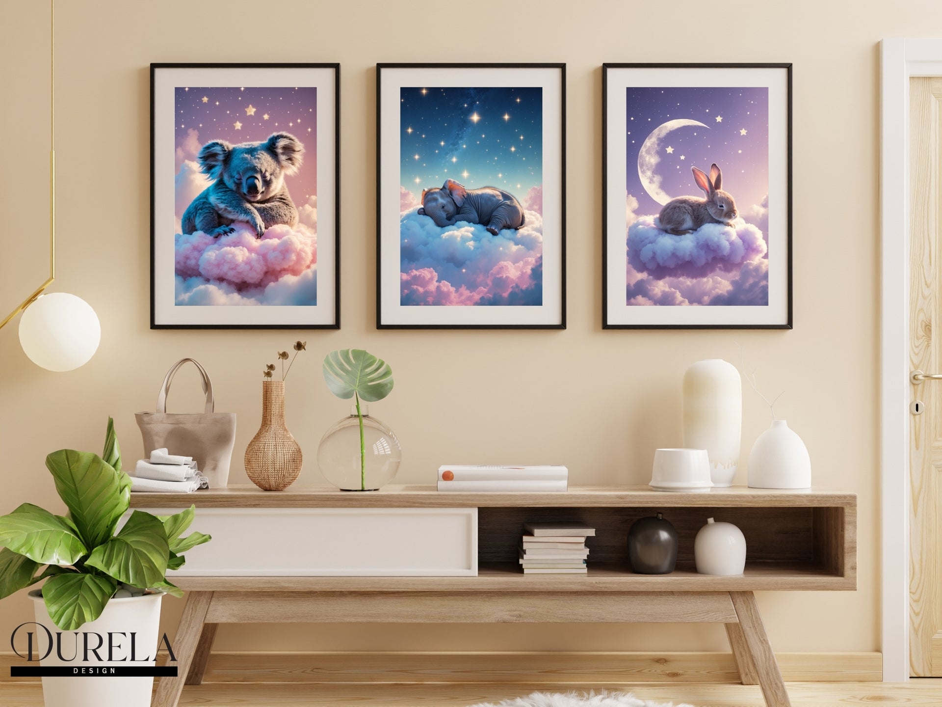 Sleepy Elephant Wall Art