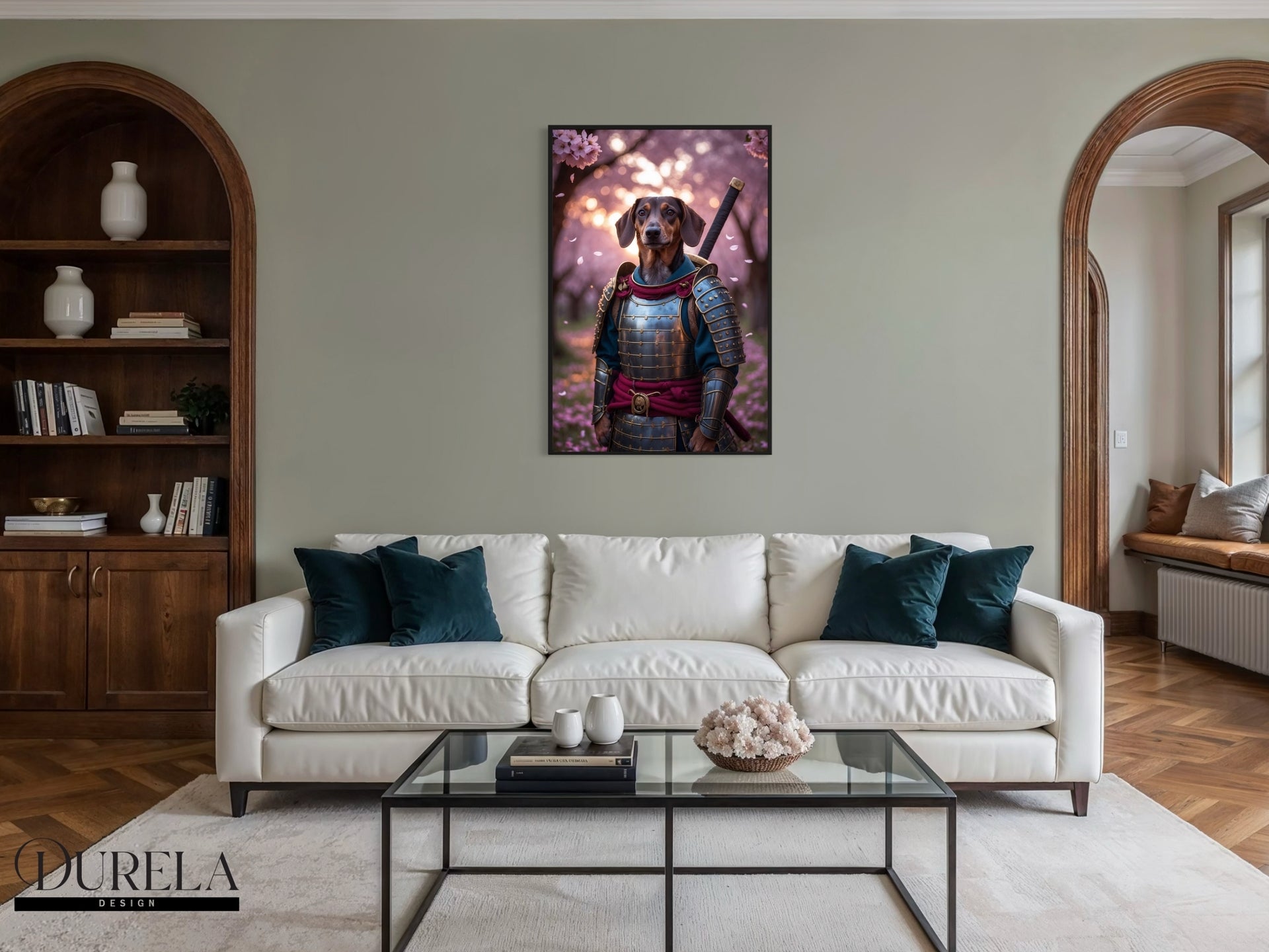 Dachshund Samurai Fantasy Wall Art