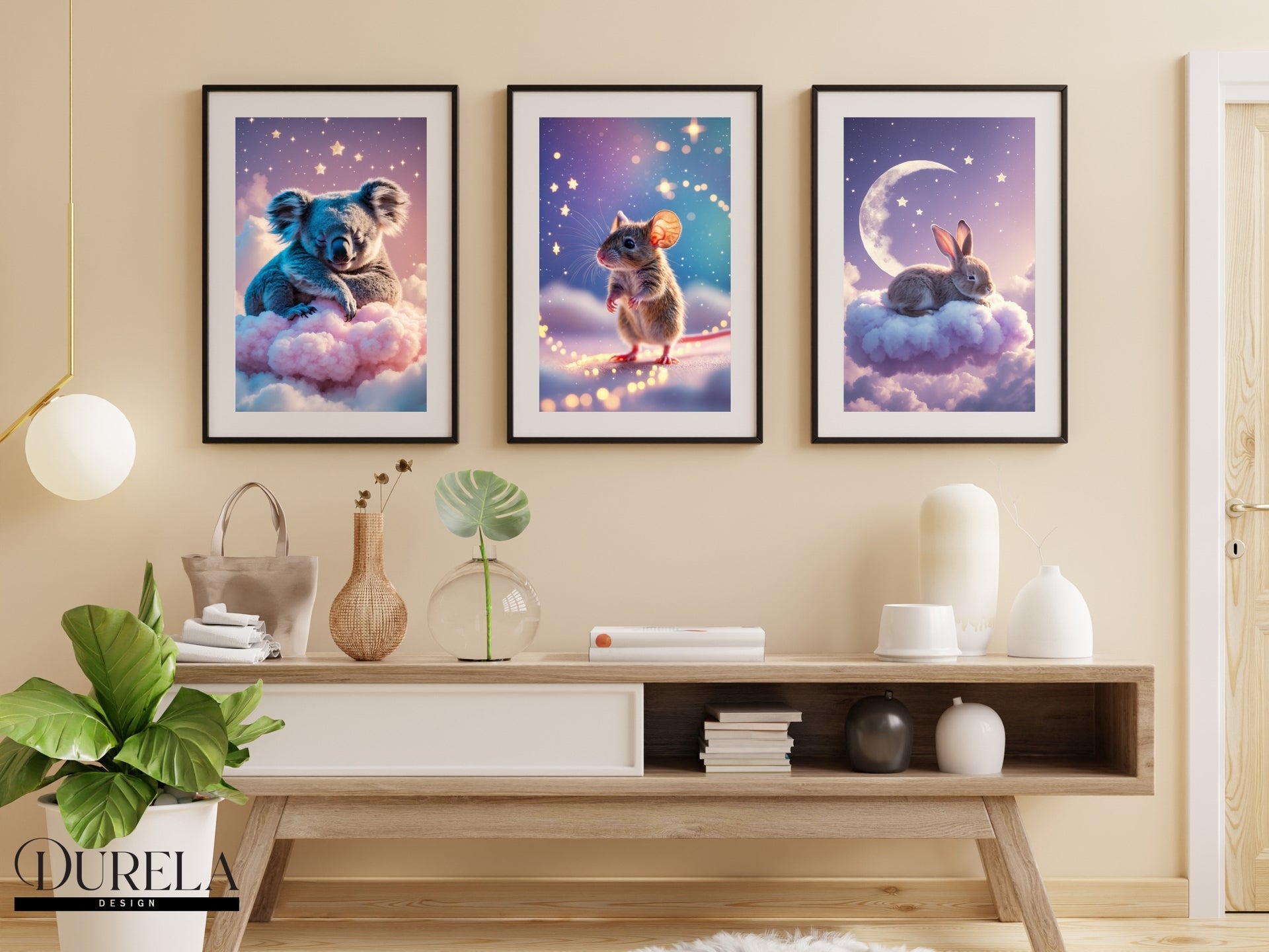 Star Trail Baby Mouse Wall Art