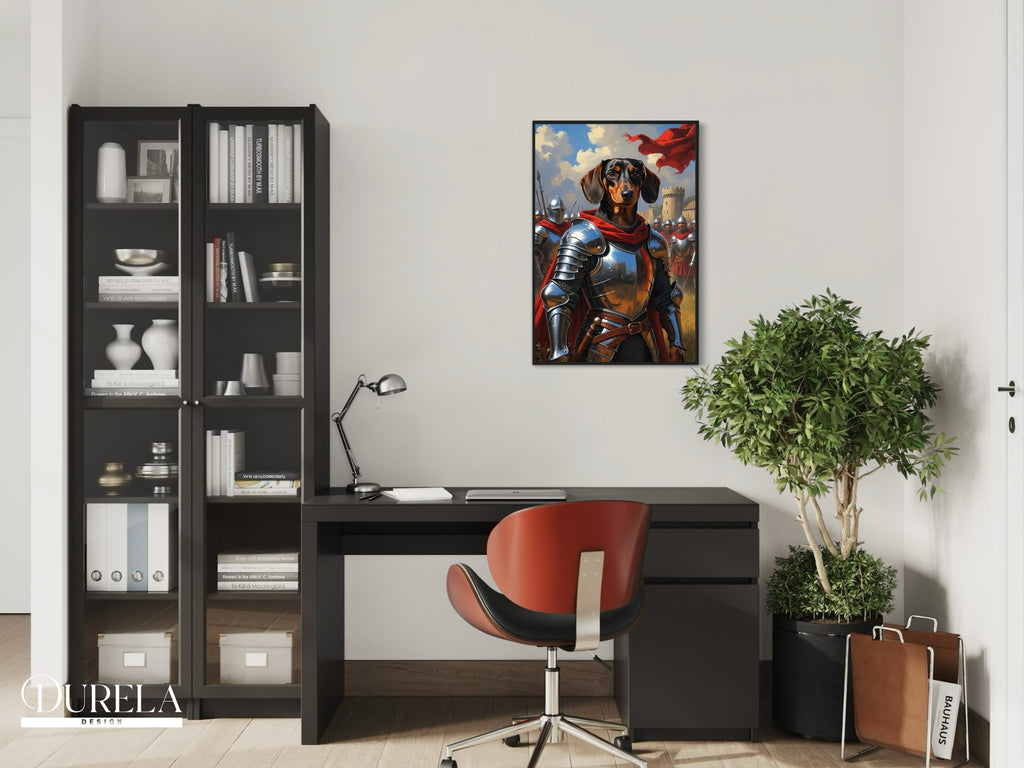 Dachshund Army Soldier Fantasy Wall Art