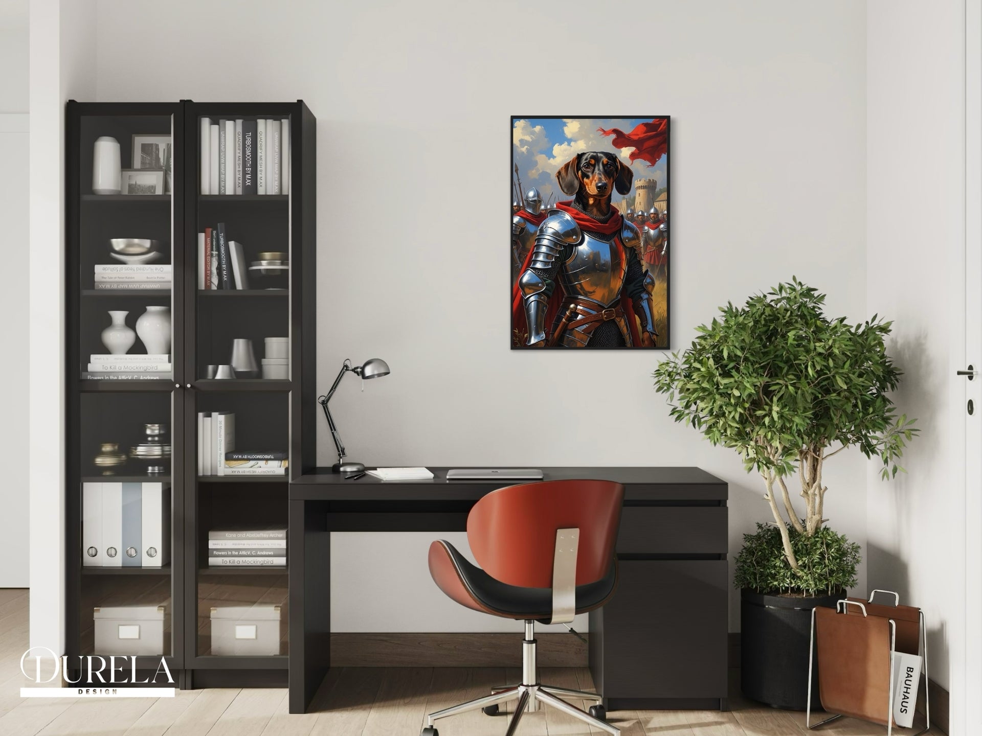 Dachshund Army Soldier Fantasy Wall Art