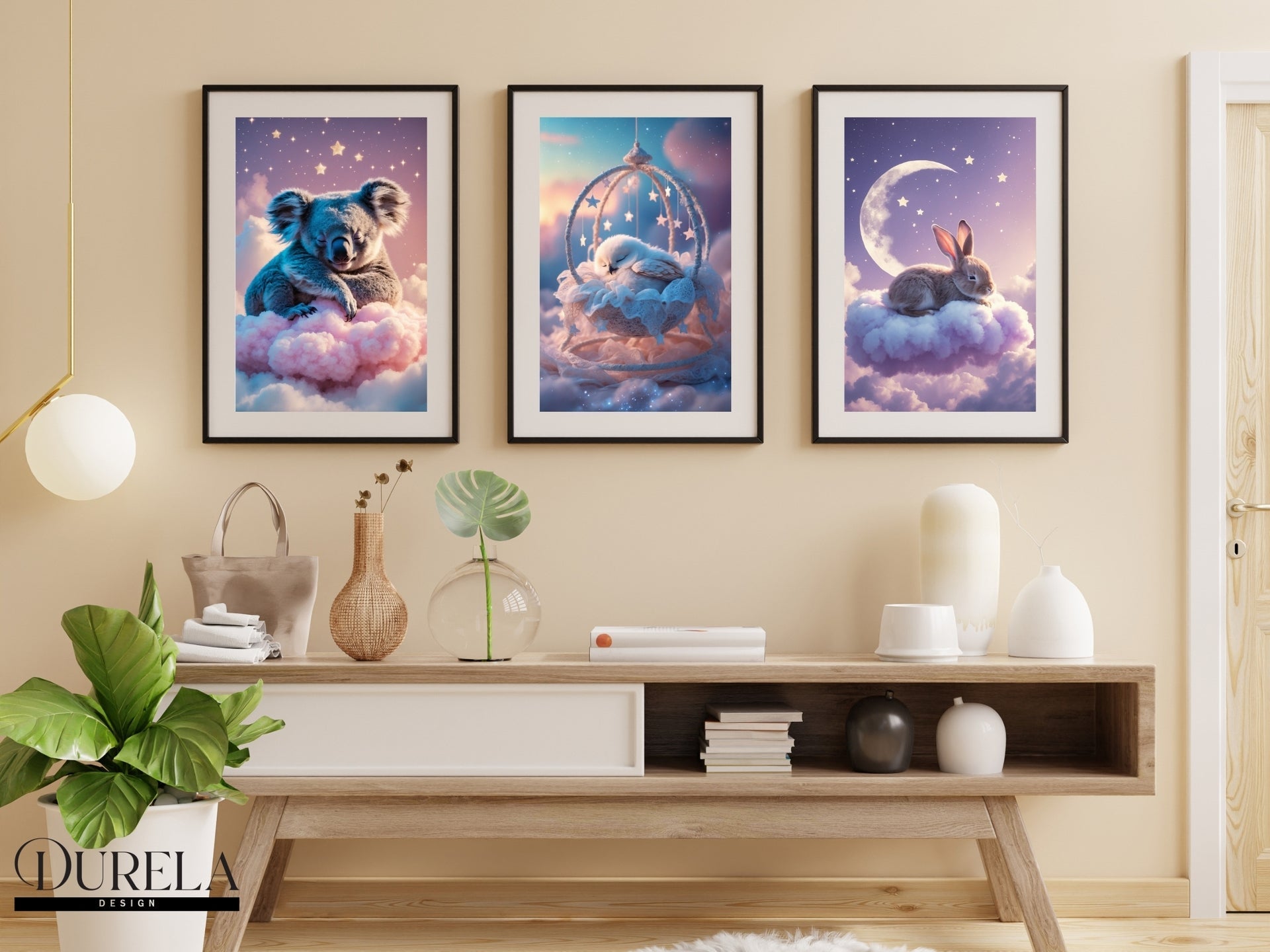 Sleeping Baby Owl Wall Art