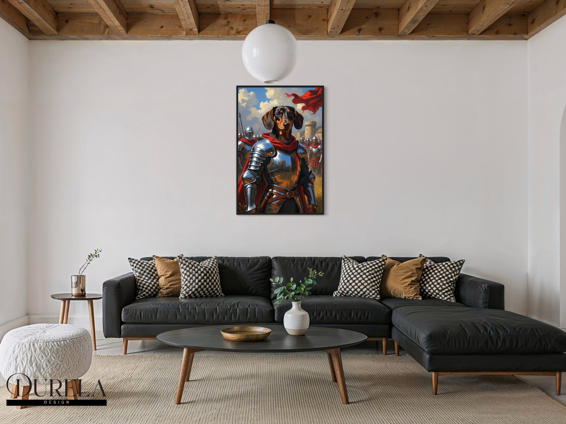 Dachshund Army Soldier Fantasy Wall Art