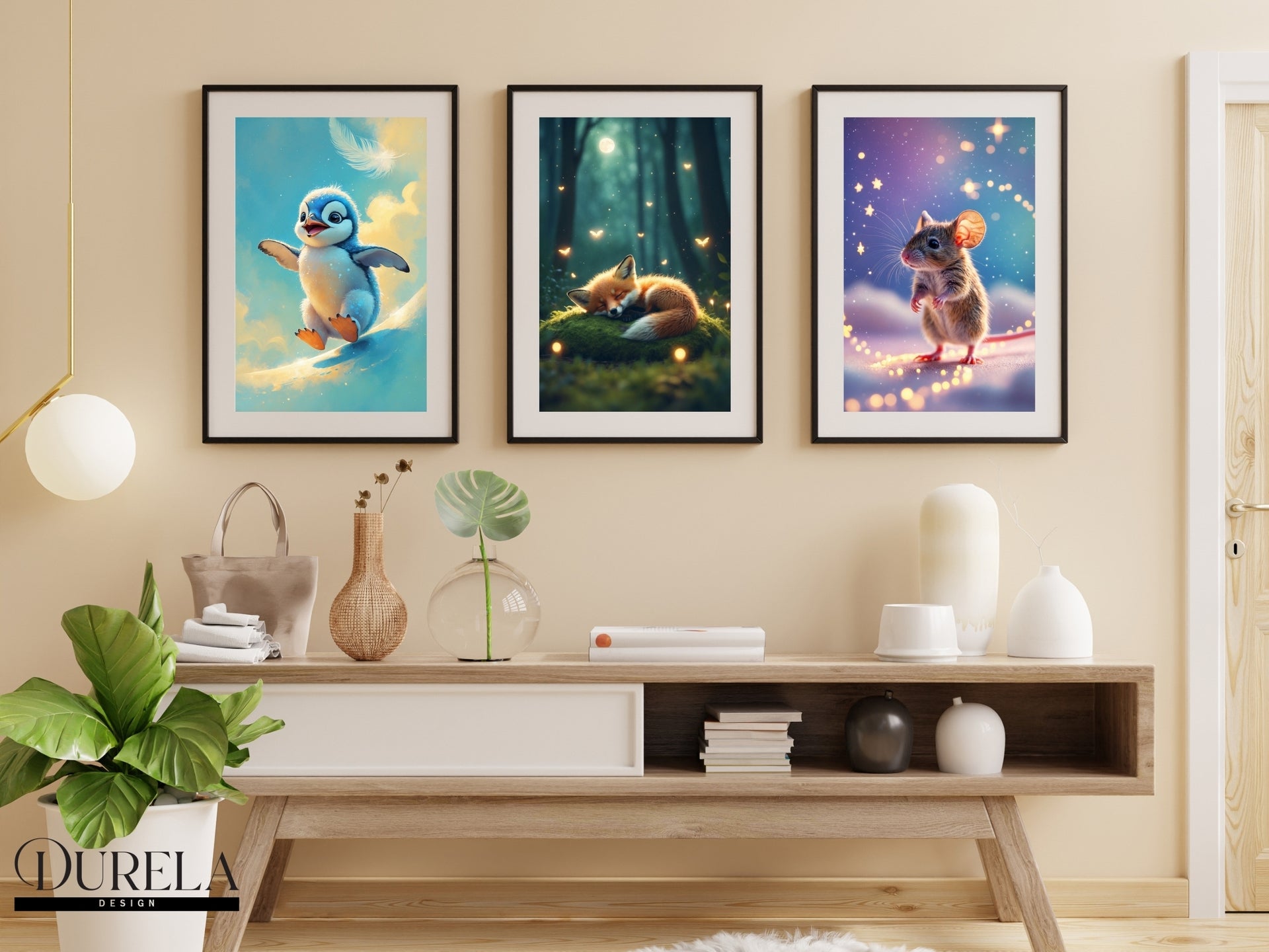 Sleepy Fox Nursery Wall Art