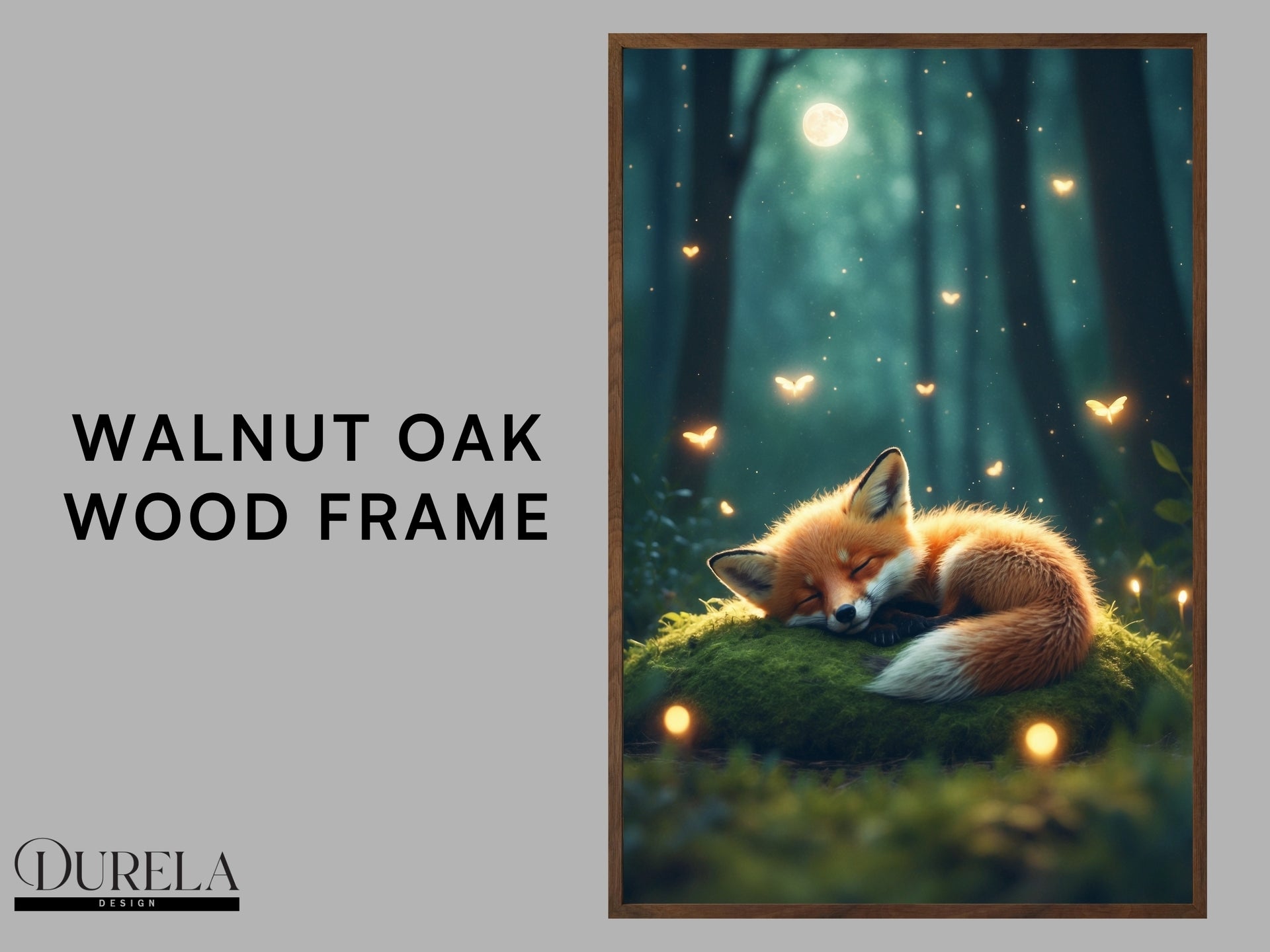 Sleepy Fox Nursery Wall Art
