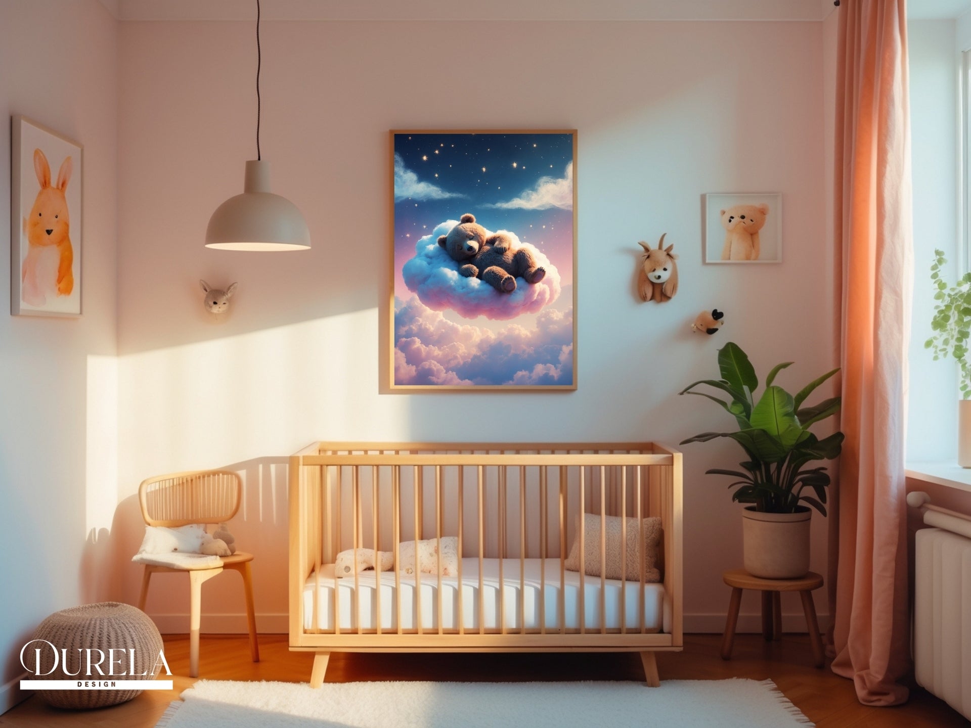 Sleeping Bear Nursery Wall Art