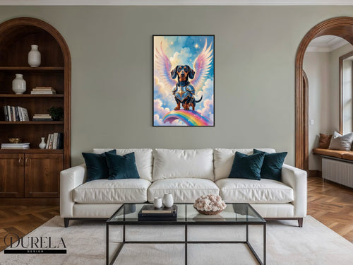 Dachshund Angel Fantasy Wall Art