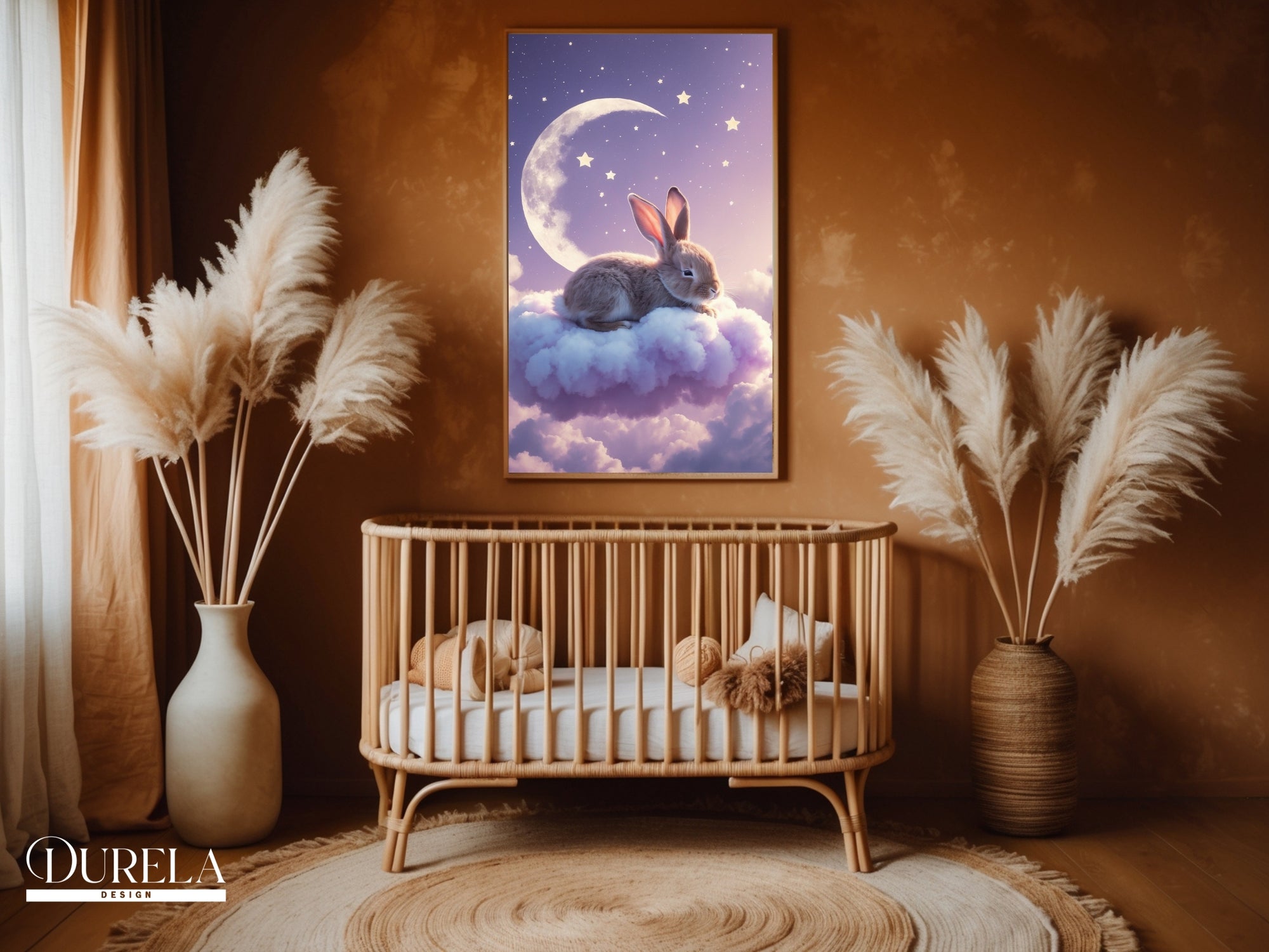 Sleepy Bunny Wall Art (digital file)