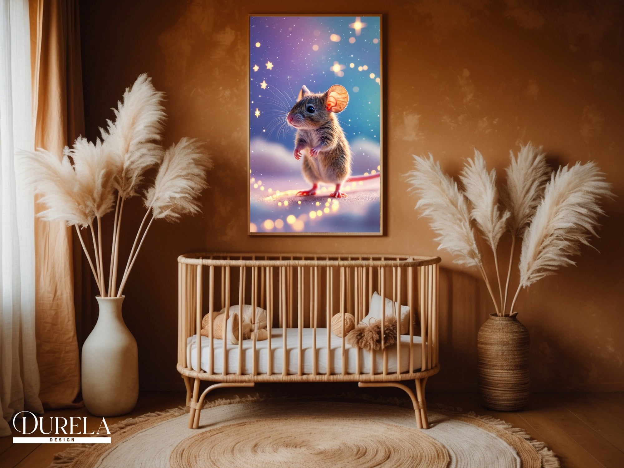 Star Trail Baby Mouse Wall Art (digital file)
