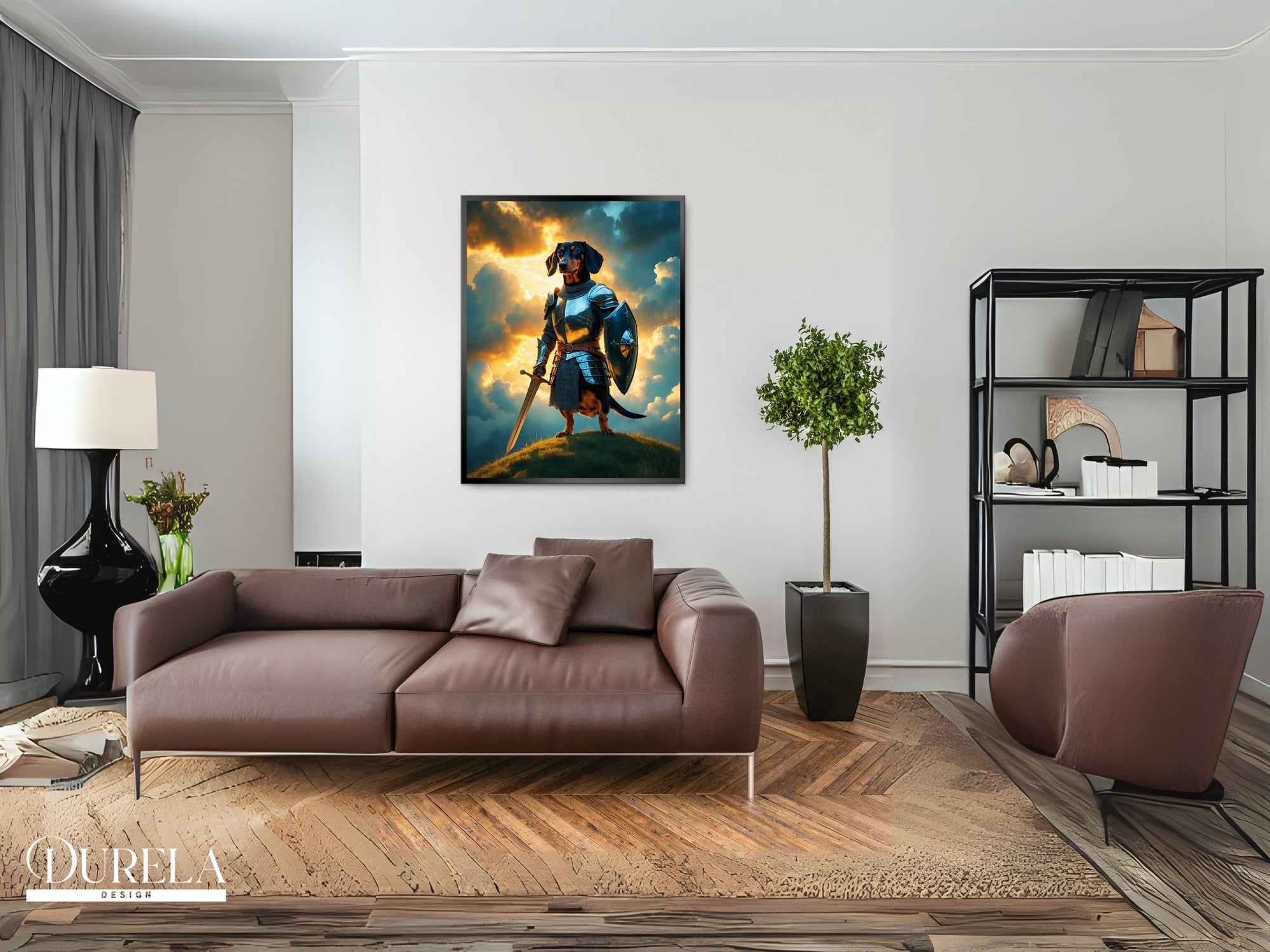 Dachshund Warrior Fantasy Wall Art (digital file)