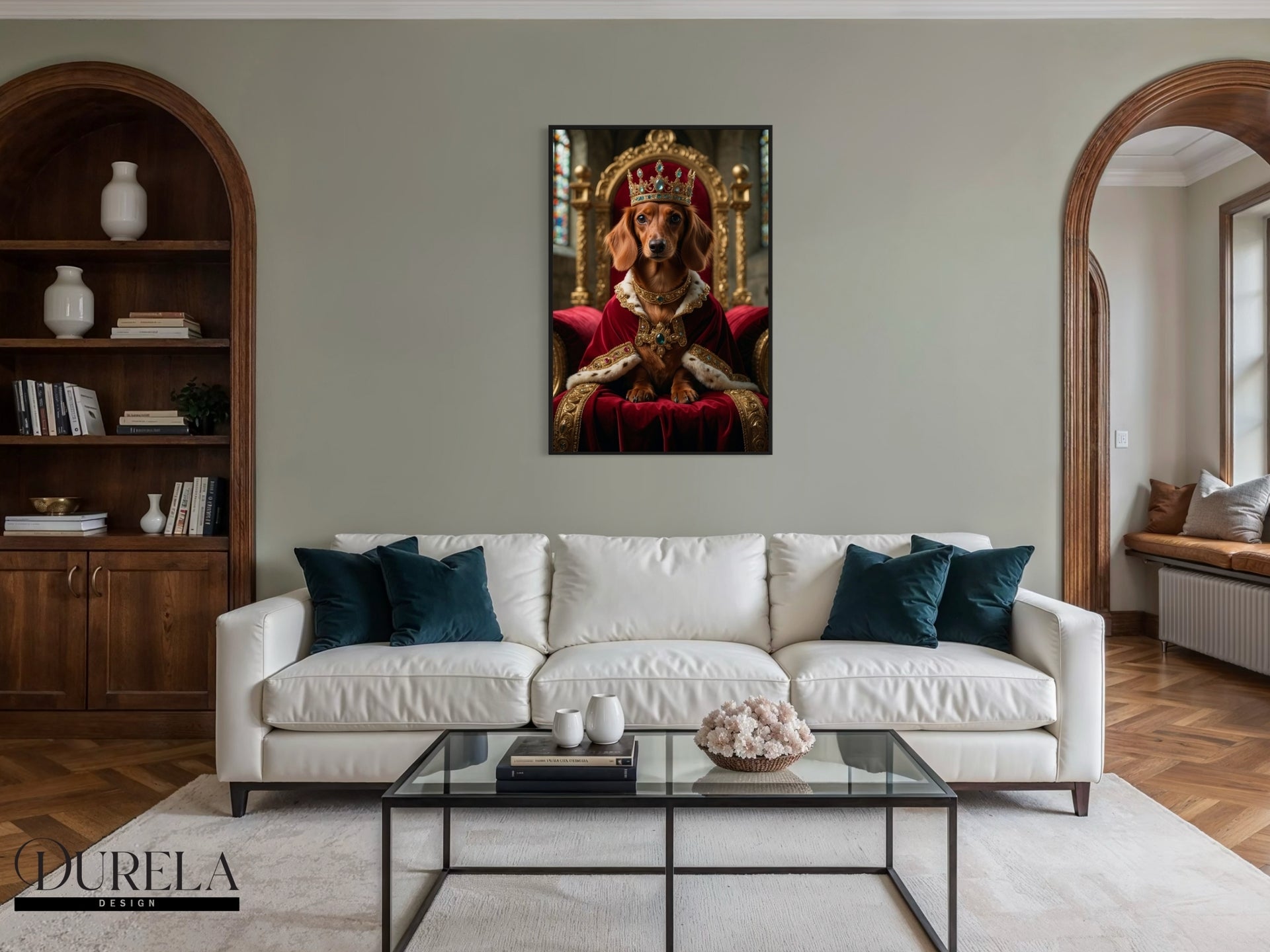 Dachshund King Fantasy Wall Art