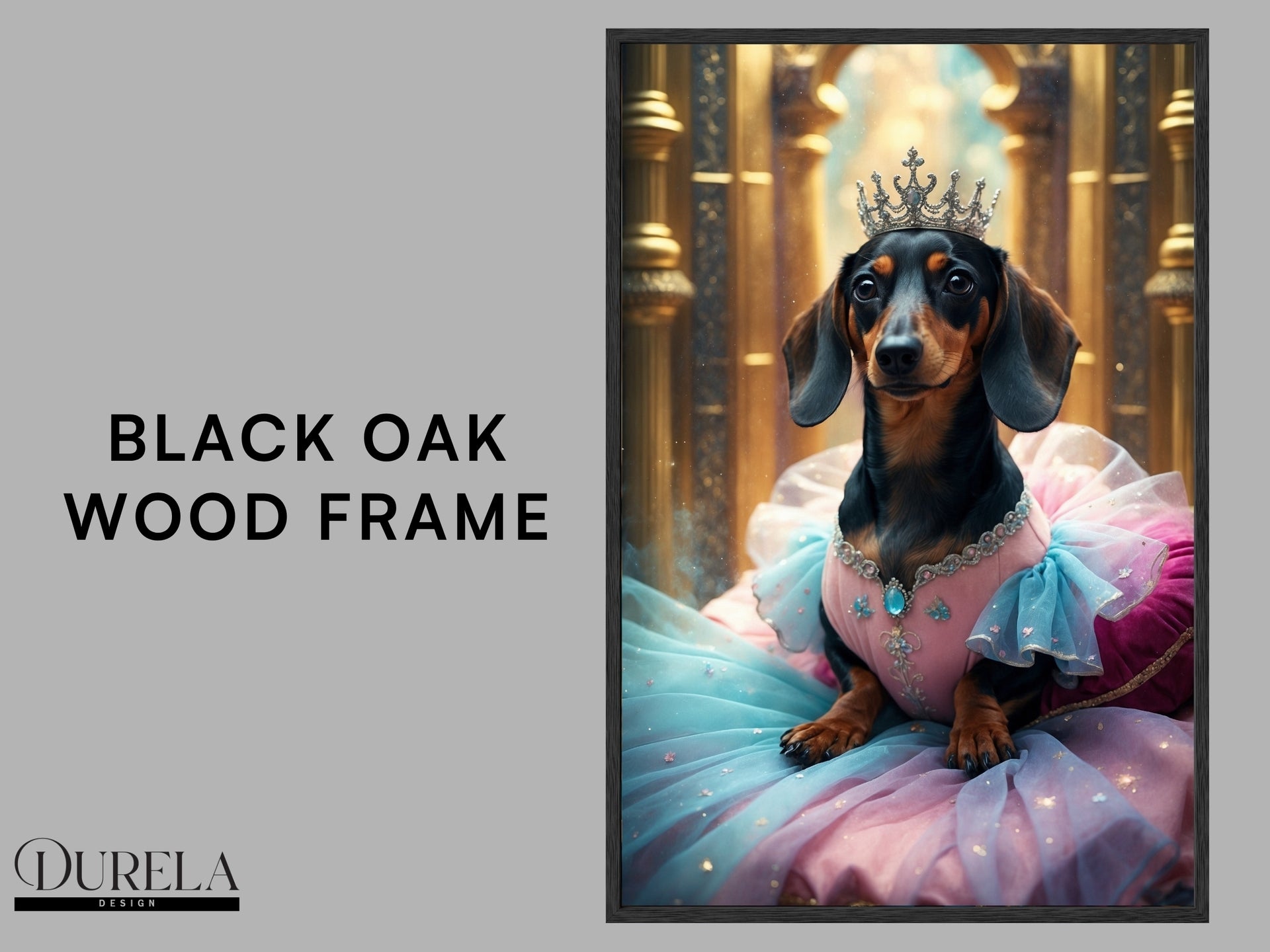 Dachshund Princess Fantasy Wall Art