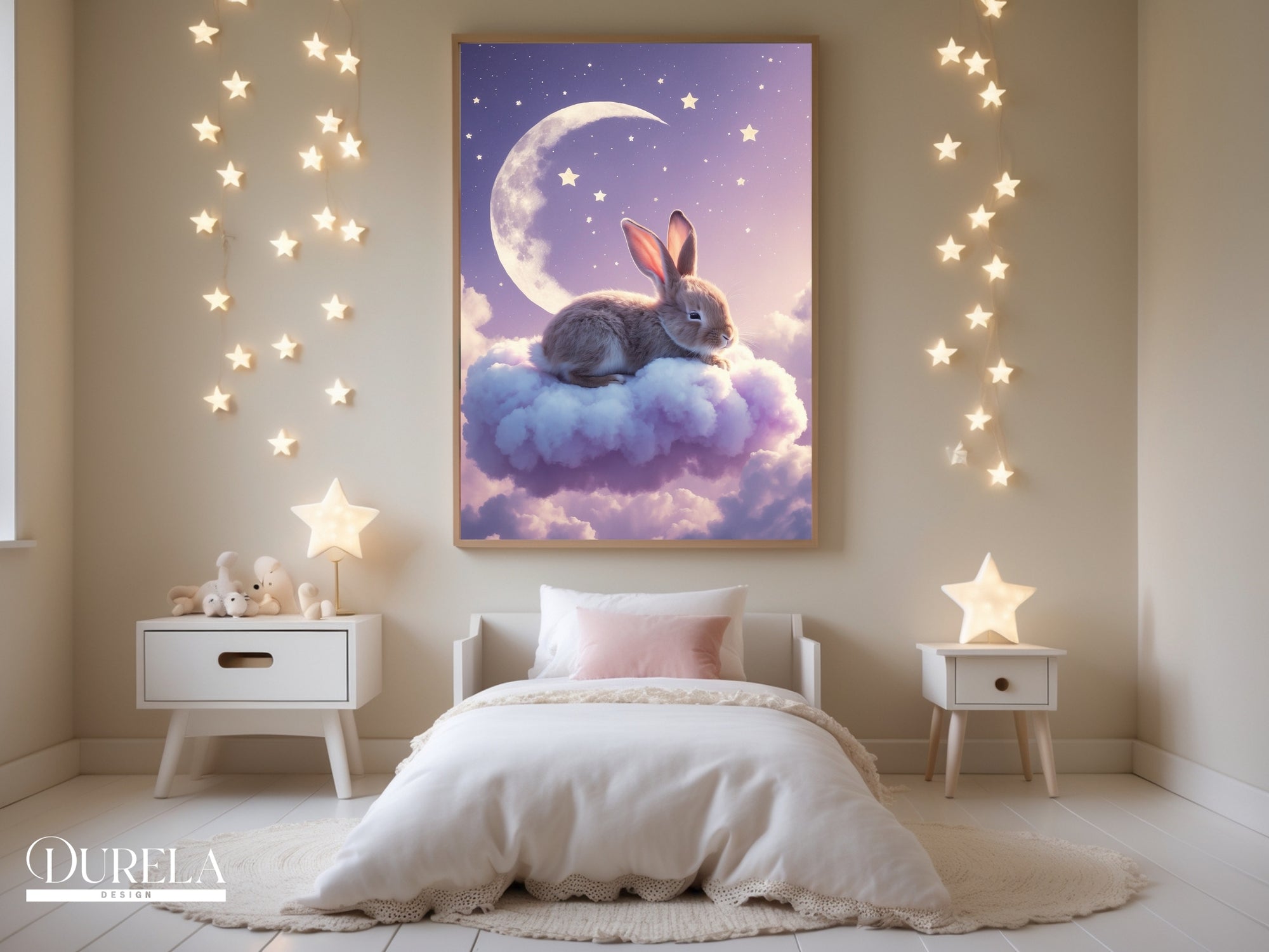 Sleepy Bunny Wall Art (digital file)