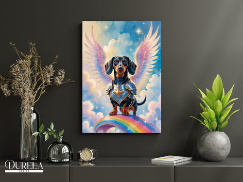 Dachshund Angel Fantasy Wall Art