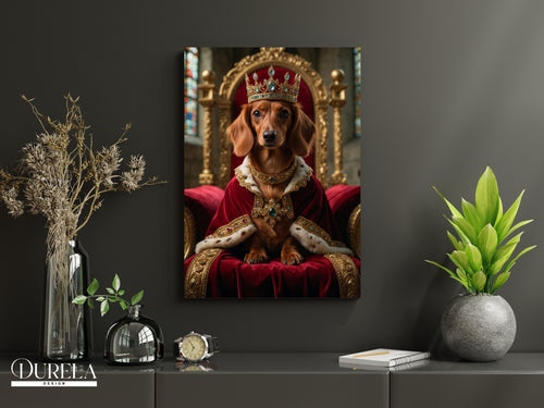 Dachshund King Fantasy Wall Art