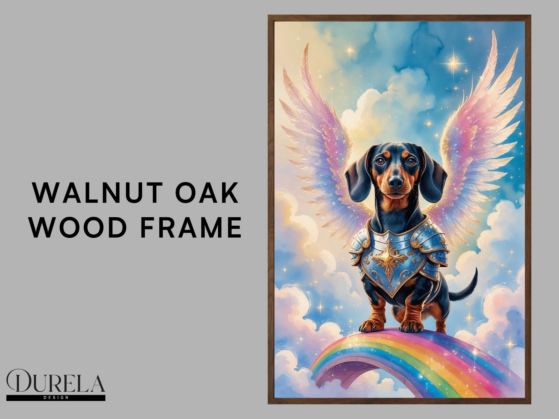 Dachshund Angel Fantasy Wall Art