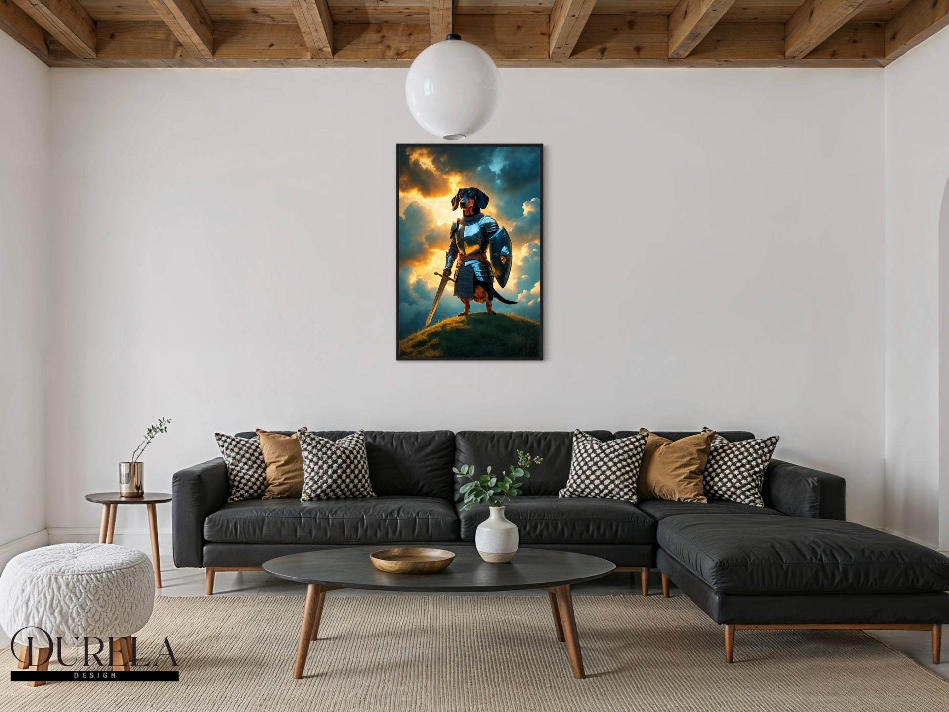 Dachshund Warrior Fantasy Wall Art