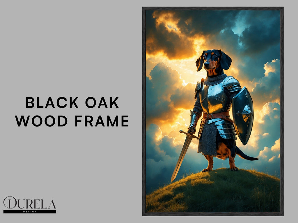 Dachshund Warrior Fantasy Wall Art