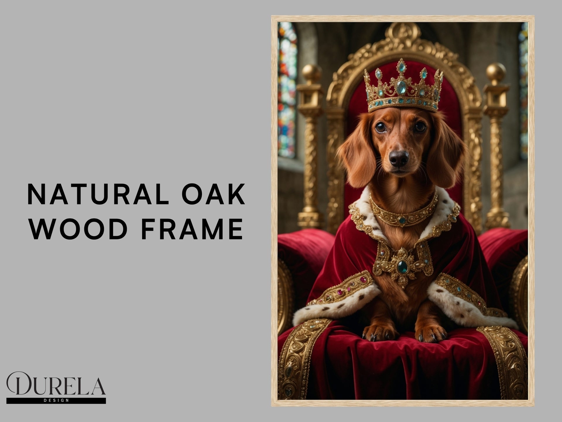 Dachshund King Fantasy Wall Art