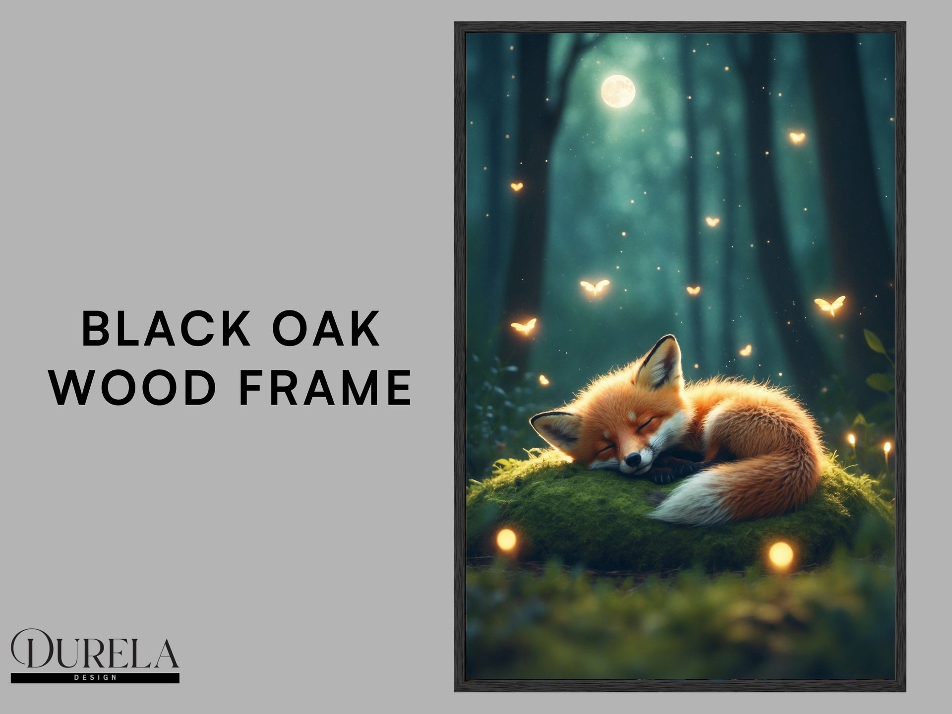 Sleepy Fox Nursery Wall Art
