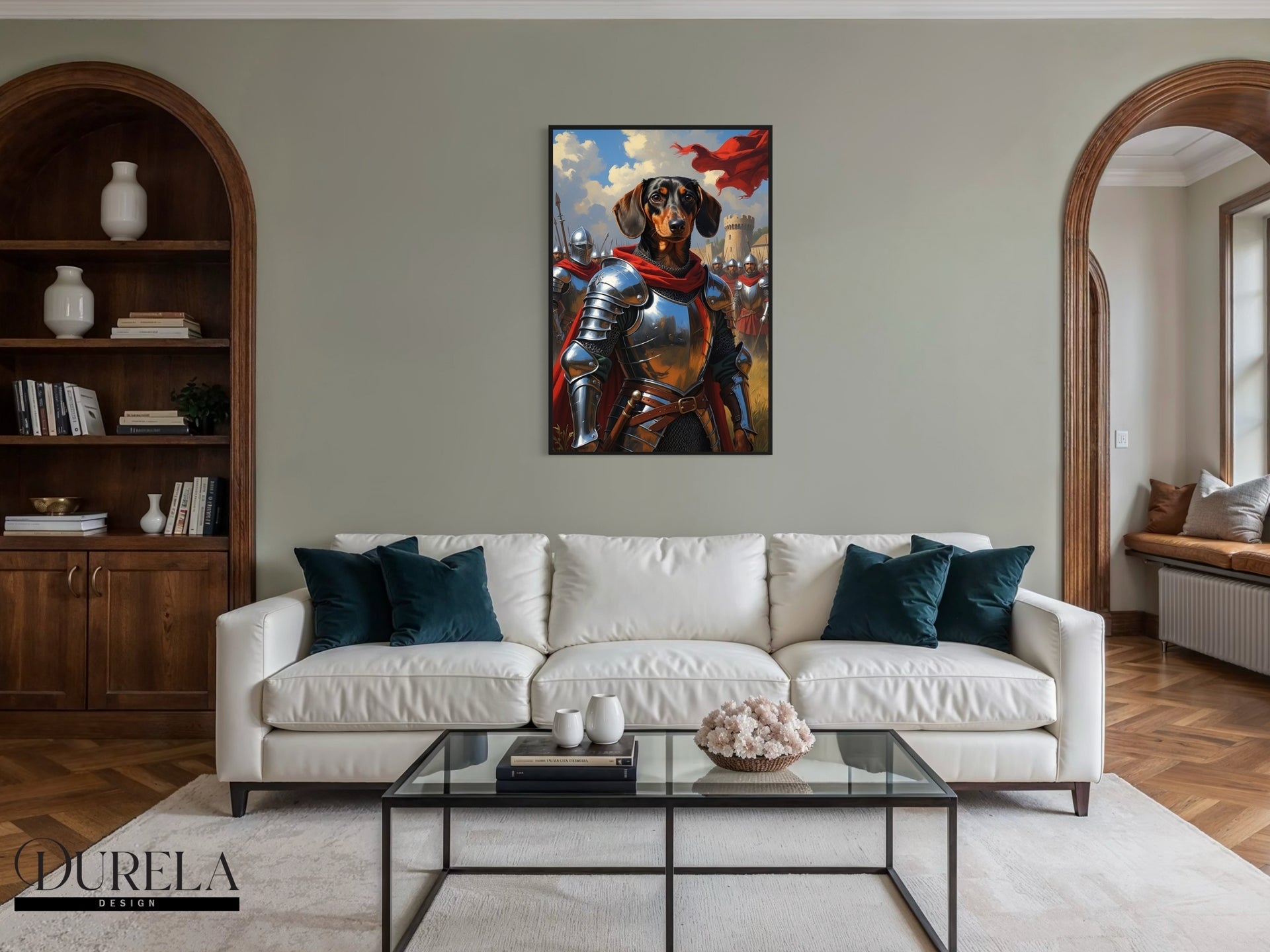 Dachshund Army Soldier Fantasy Wall Art