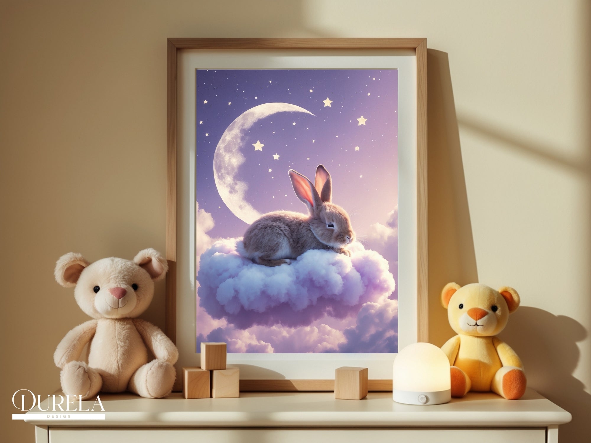 Sleepy Bunny Wall Art (digital file)