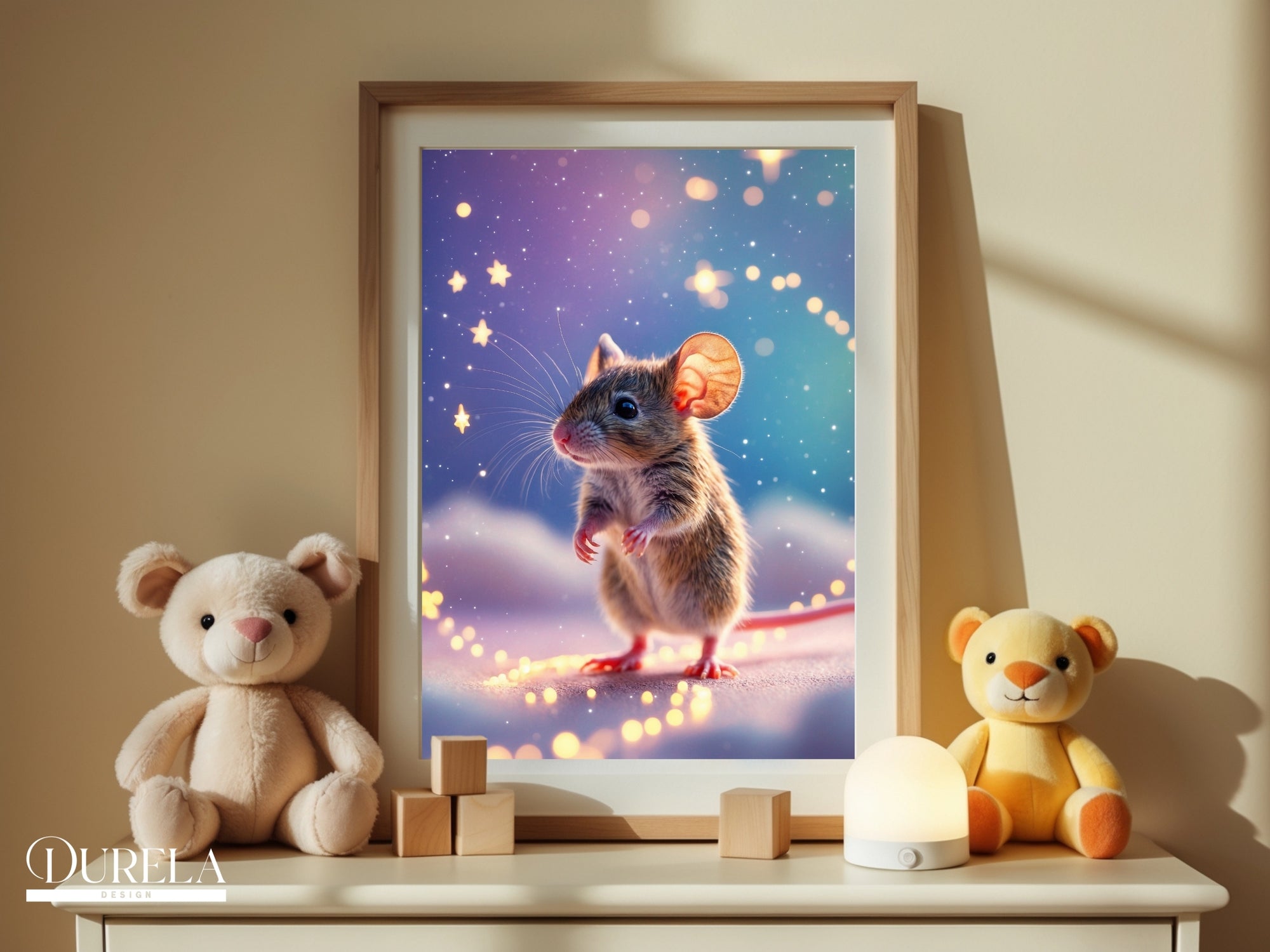 Star Trail Baby Mouse Wall Art (digital file)