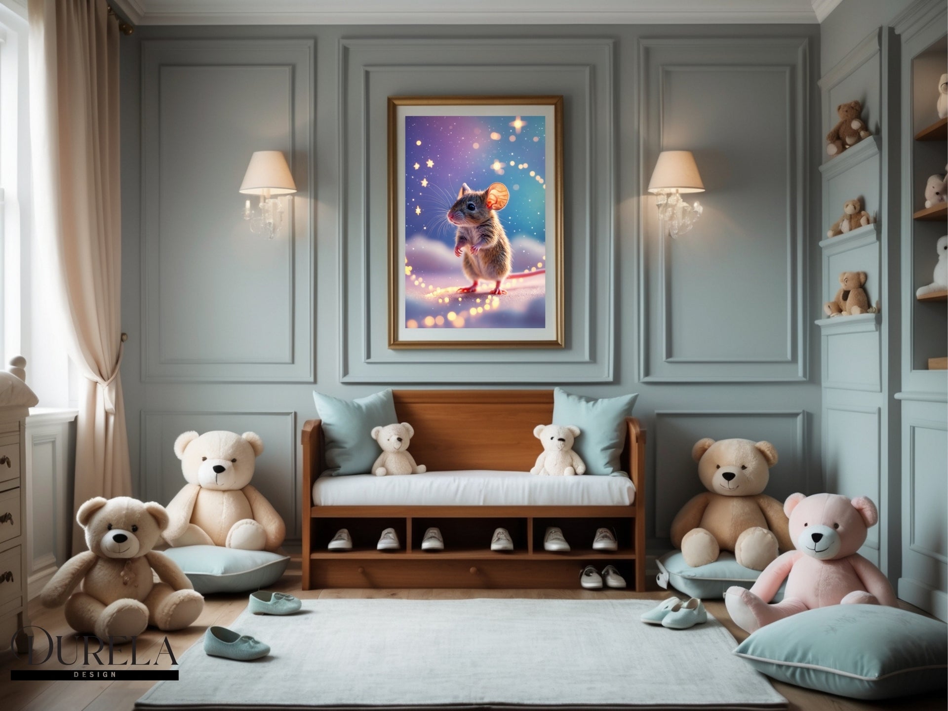 Star Trail Baby Mouse Wall Art