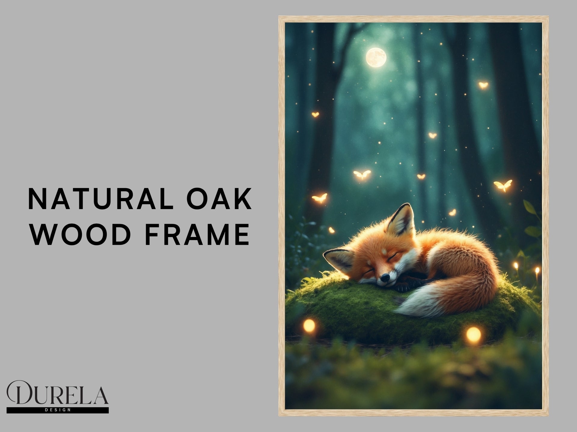 Sleepy Fox Nursery Wall Art