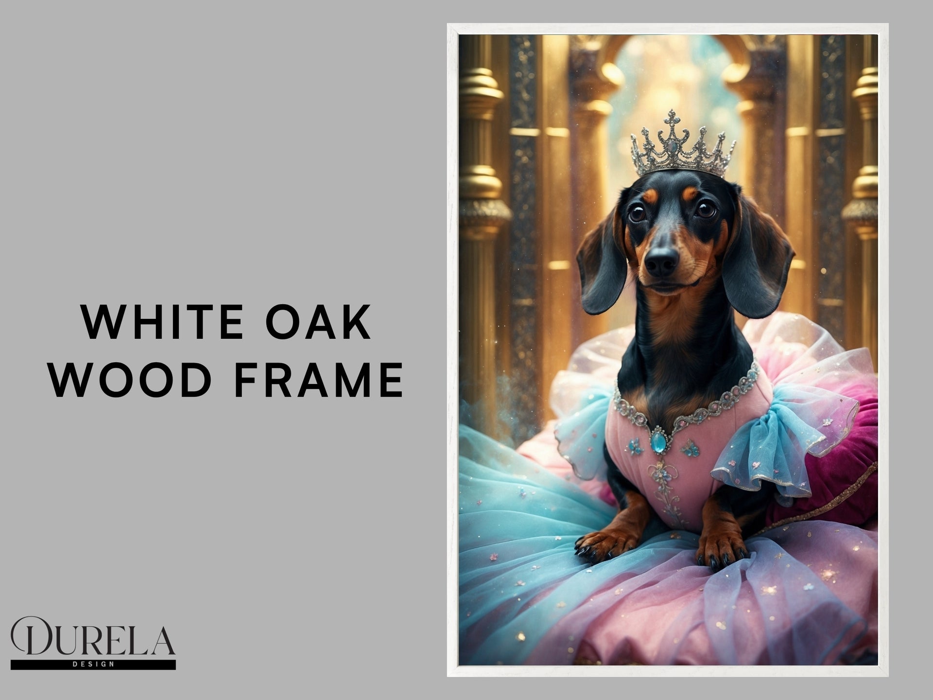 Dachshund Princess Fantasy Wall Art