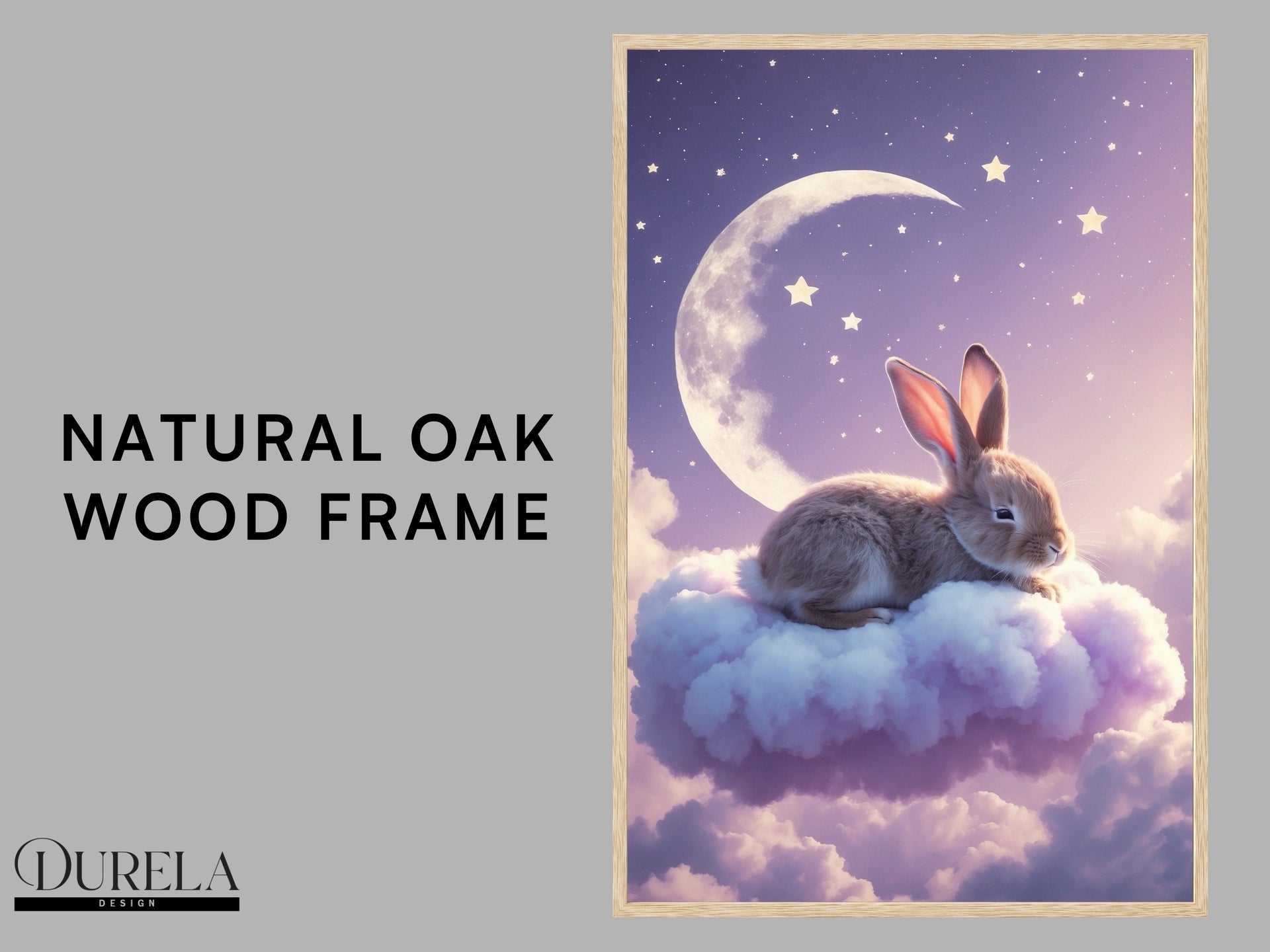 Sleepy Bunny Nursery Wall Art