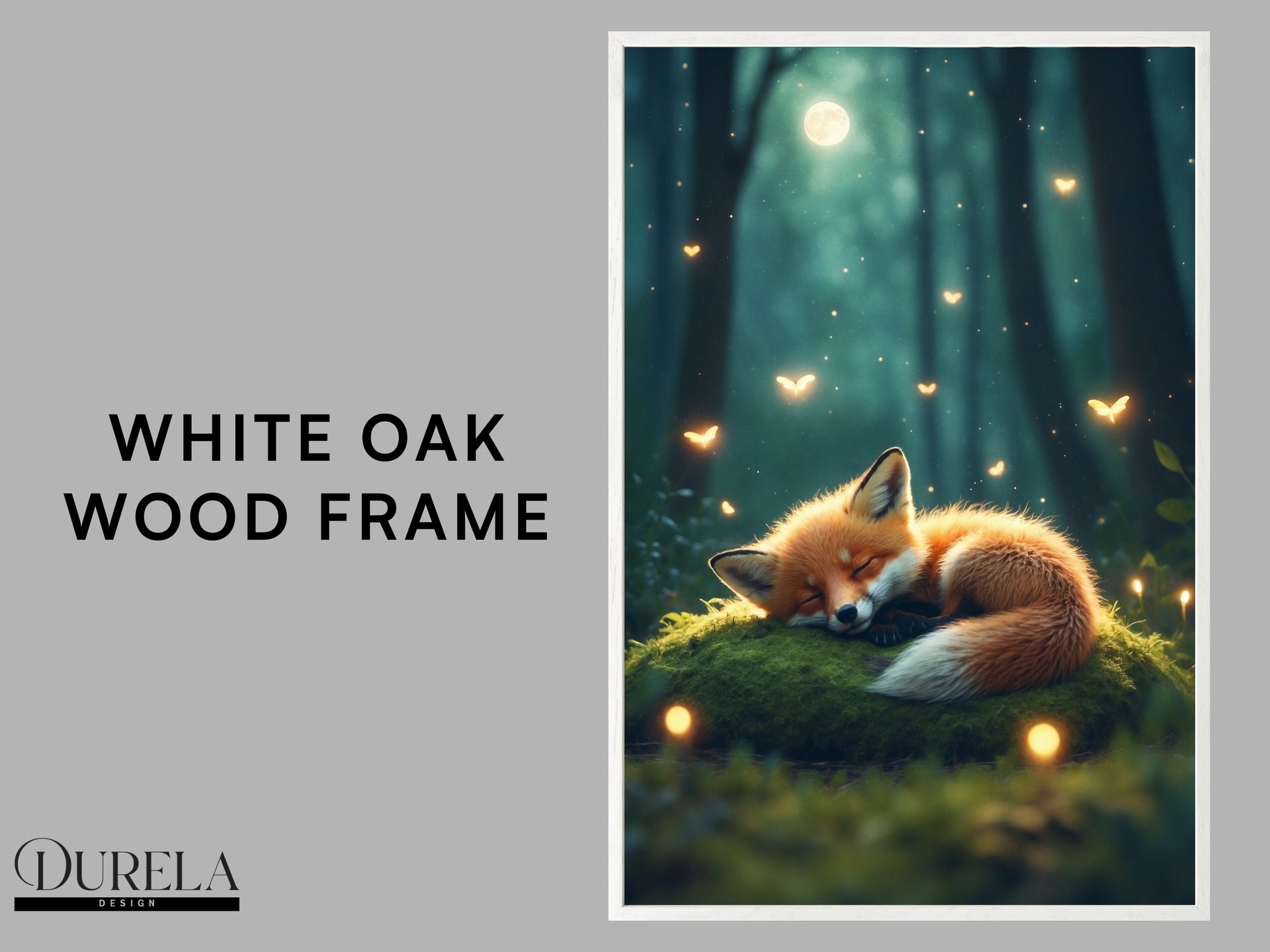 Sleepy Fox Nursery Wall Art