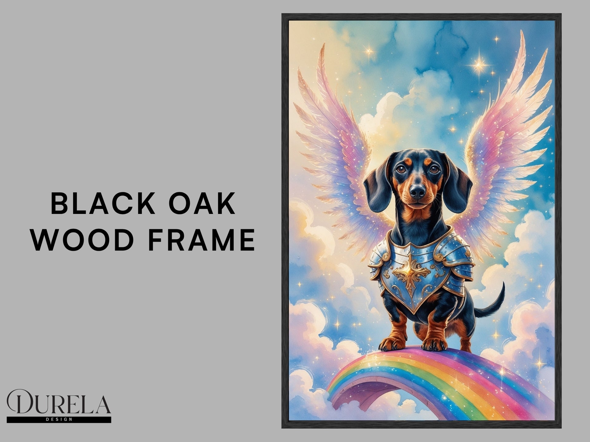 Dachshund Angel Fantasy Wall Art
