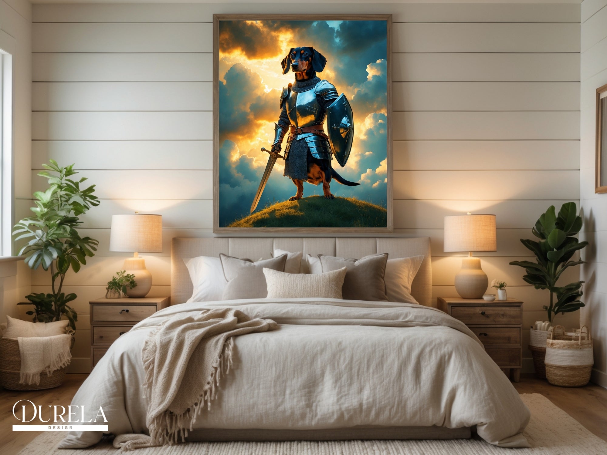 Dachshund Warrior Fantasy Wall Art (digital file)